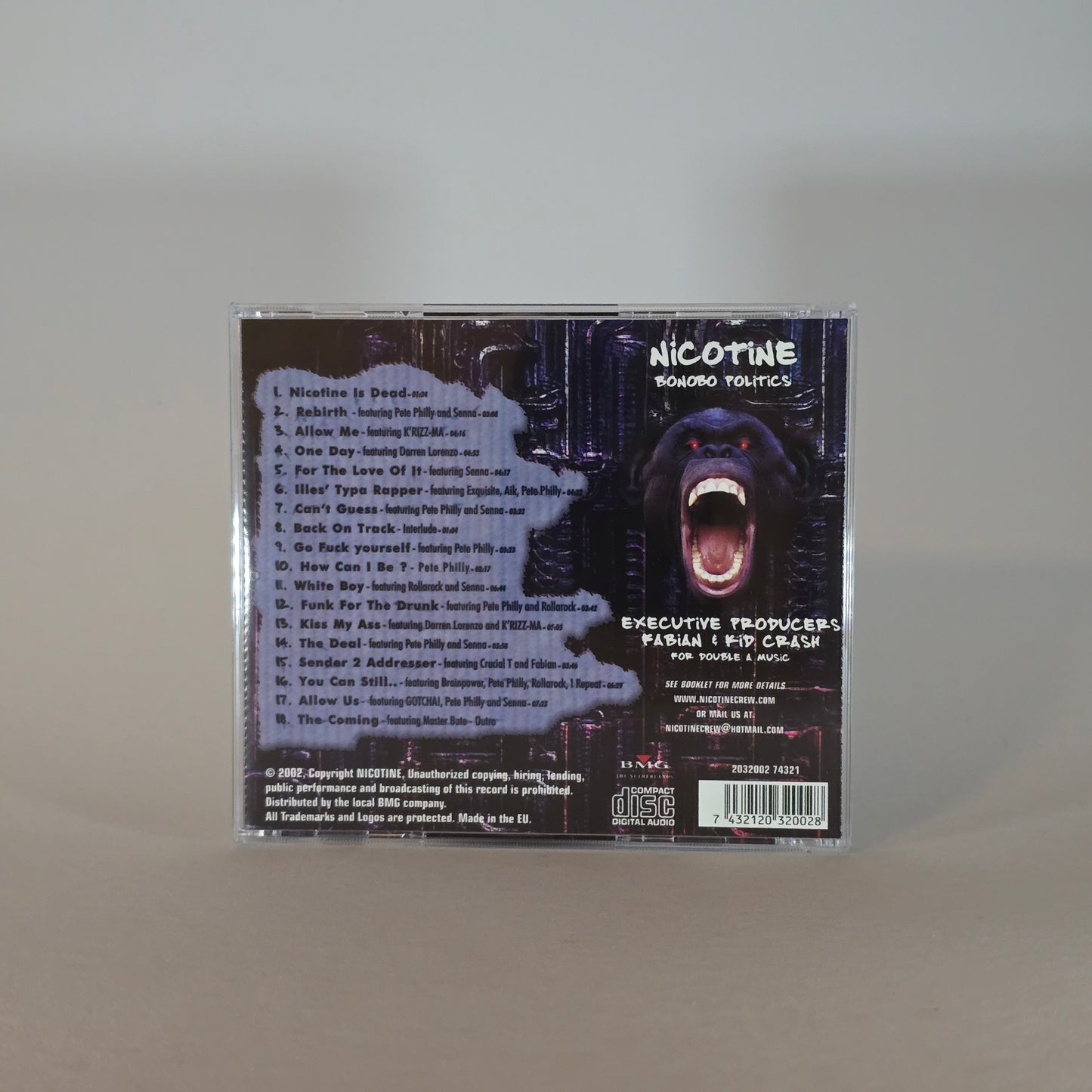 NICOTINE - BONOBO POLITICS CD