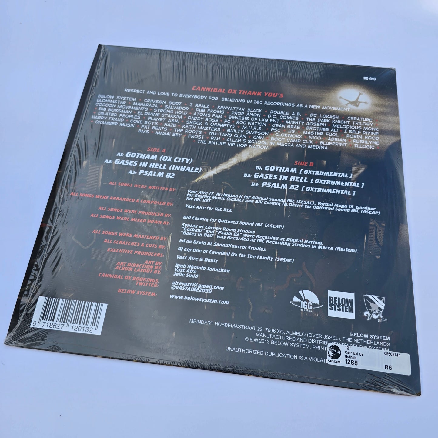 CANNIBAL OX - GOTHAM VINYL (MAXI SINGLE)