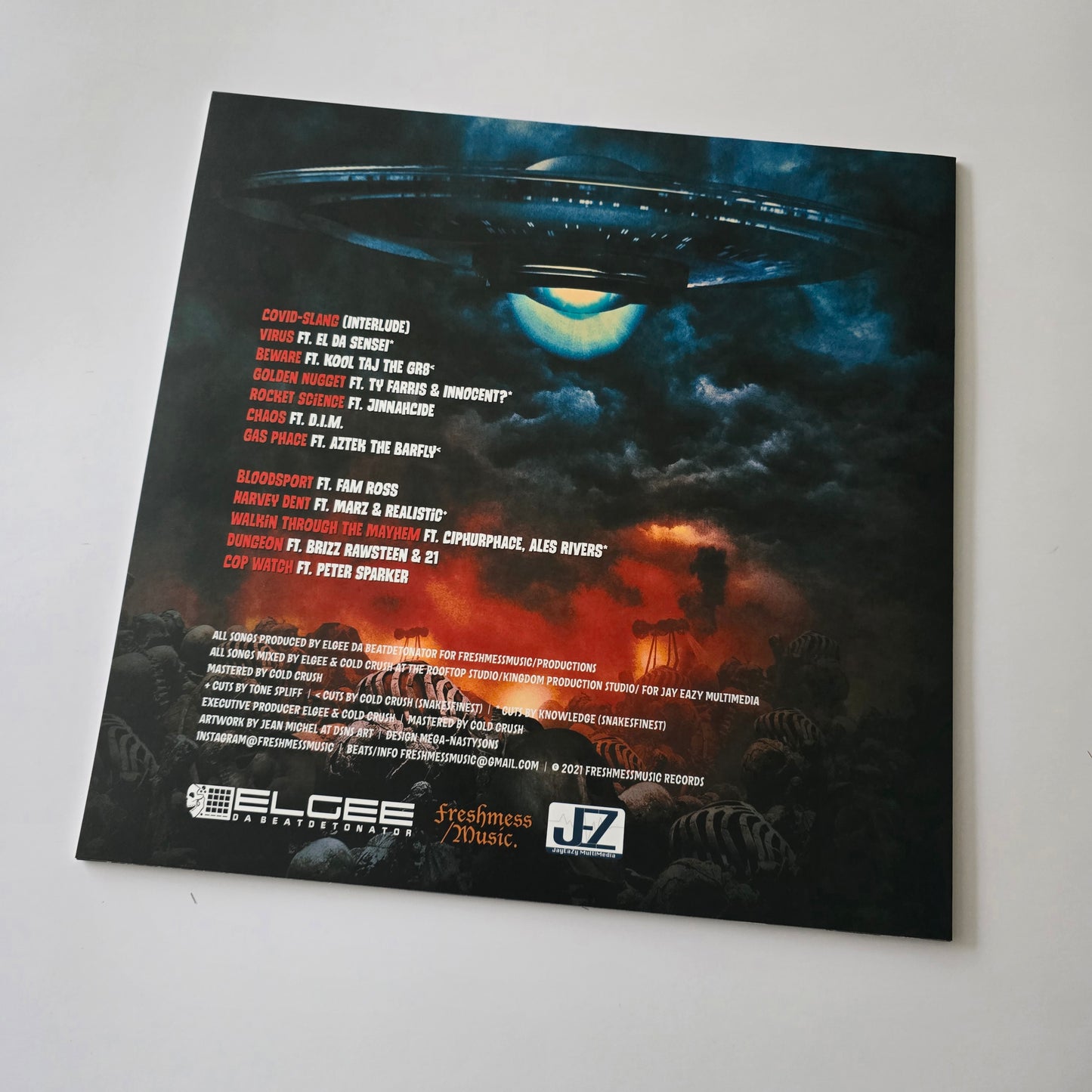 ELGEE DA BEATDETONATOR - LOST WORLD LIMITED EDITION CLEAR SPLATTER VINYL -NEW!-