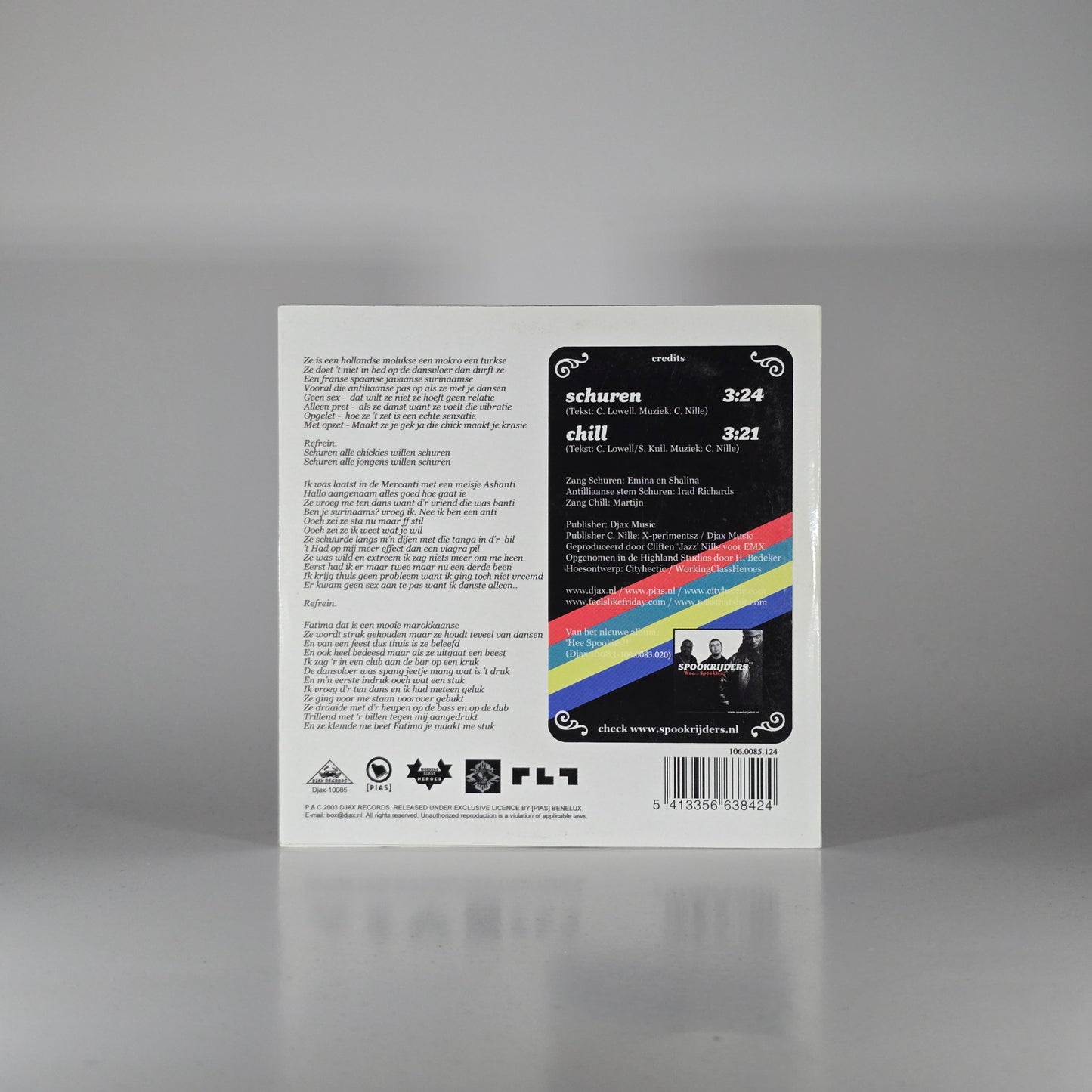 SPOOKRIJDERS - SCHUREN CD SINGLE