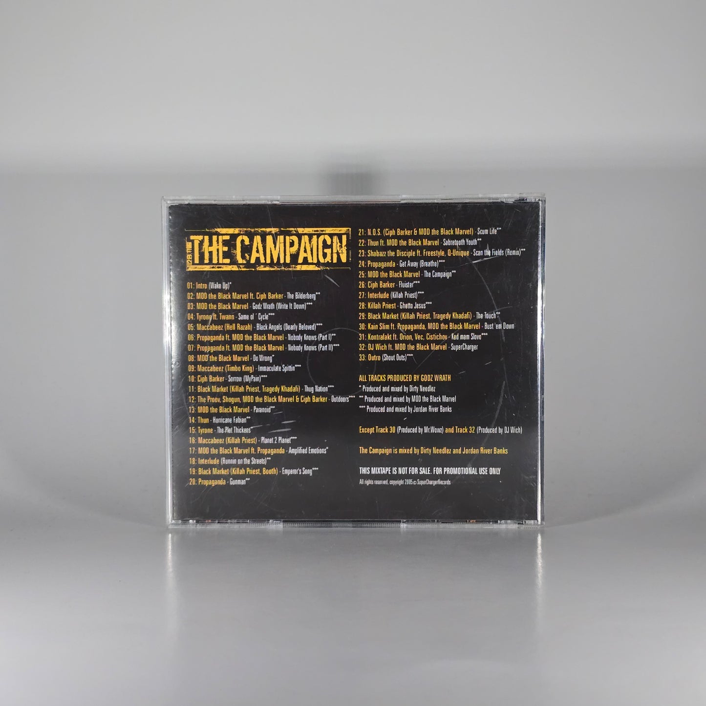 GODZ WRATH - THE CAMPAIN MIXTAPE CD