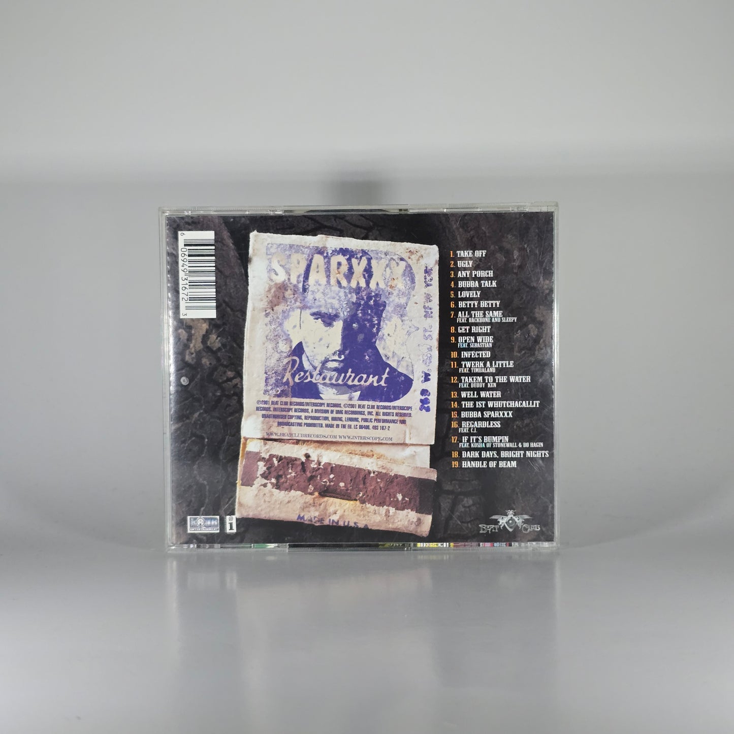 BUBBA SPARXXX - DARK DAYS, BRIGHT NIGHTS CD