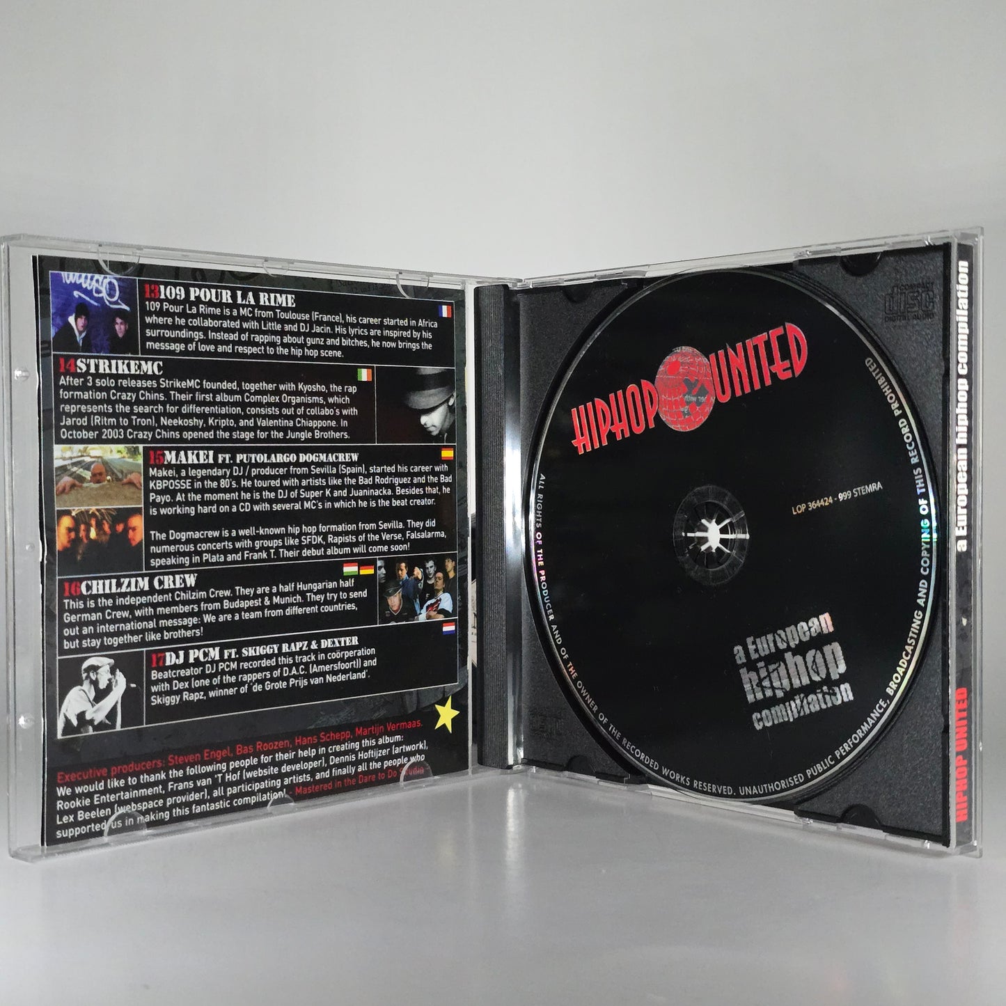 VARIOUS - HIPHOP UNITED (A EUROPEAN HIPHOP COMPILATION) CD