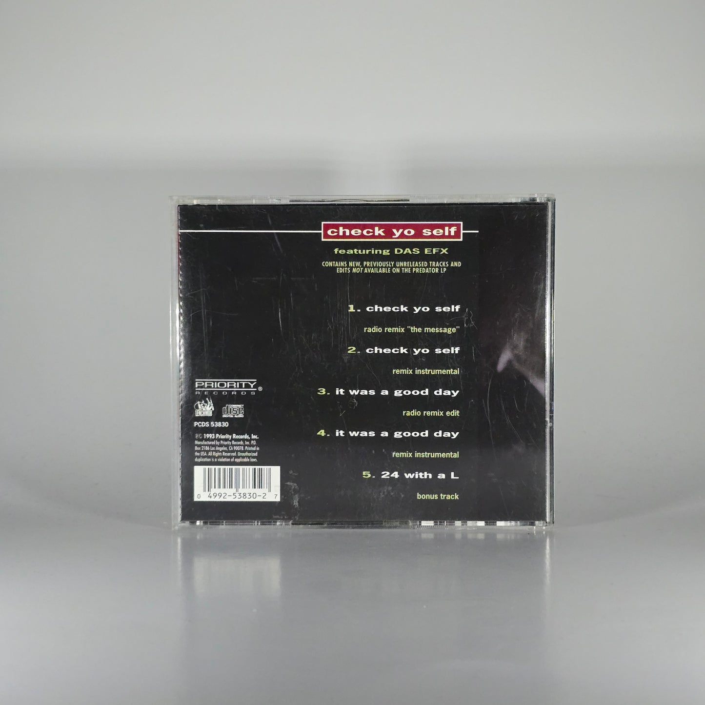 ICE CUBE FT DAS EFX - CHECK YO SELF CD MAXI SINGLE