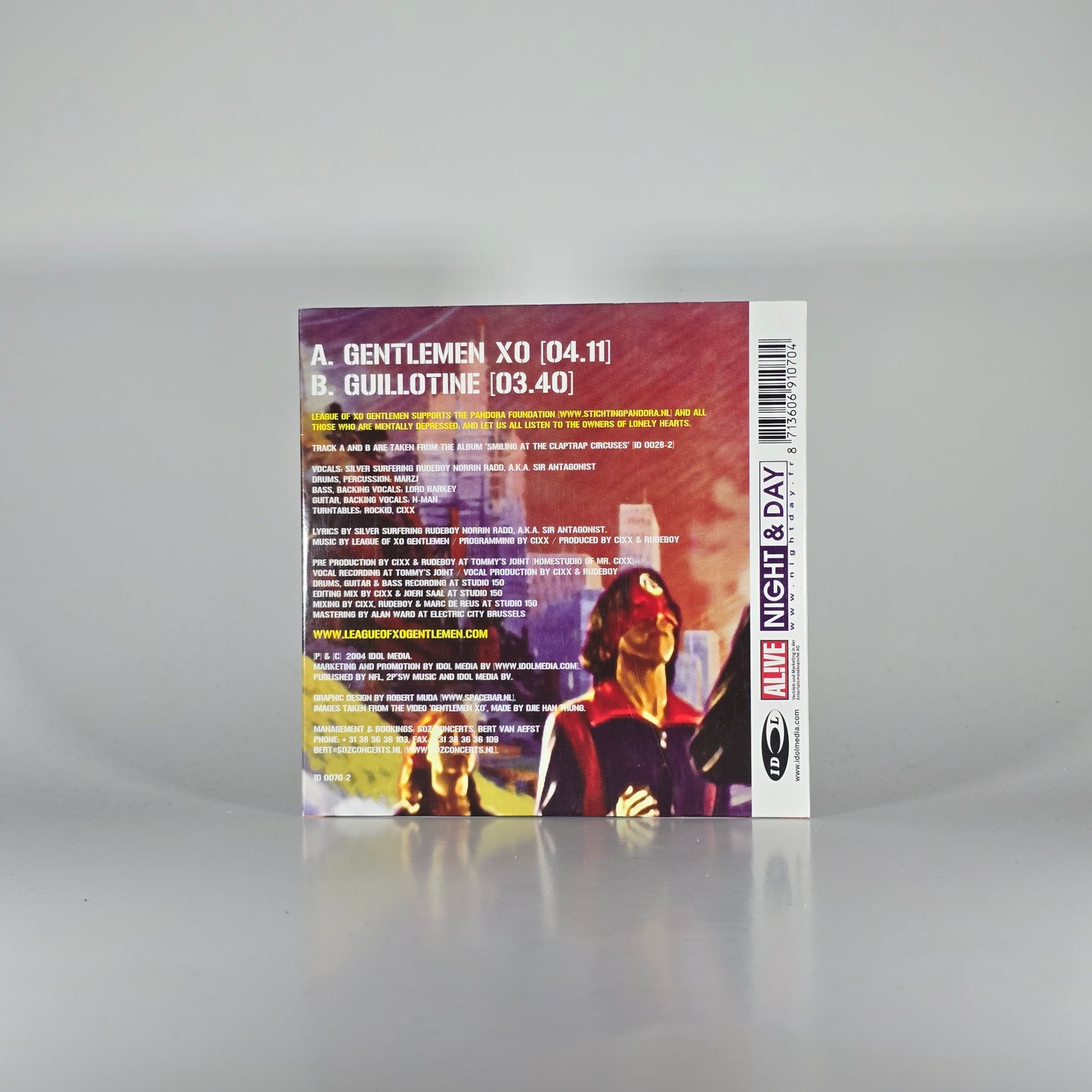 LEAGUE OF XO GENTLEMAN - GENTLEMEN XO CD SINGLE