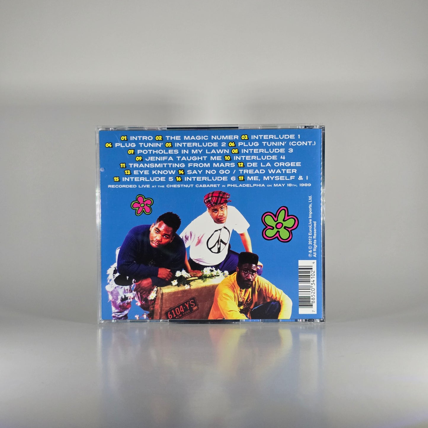DE LA SOUL - LIVE IN PHILADELPHIA 1989 CD