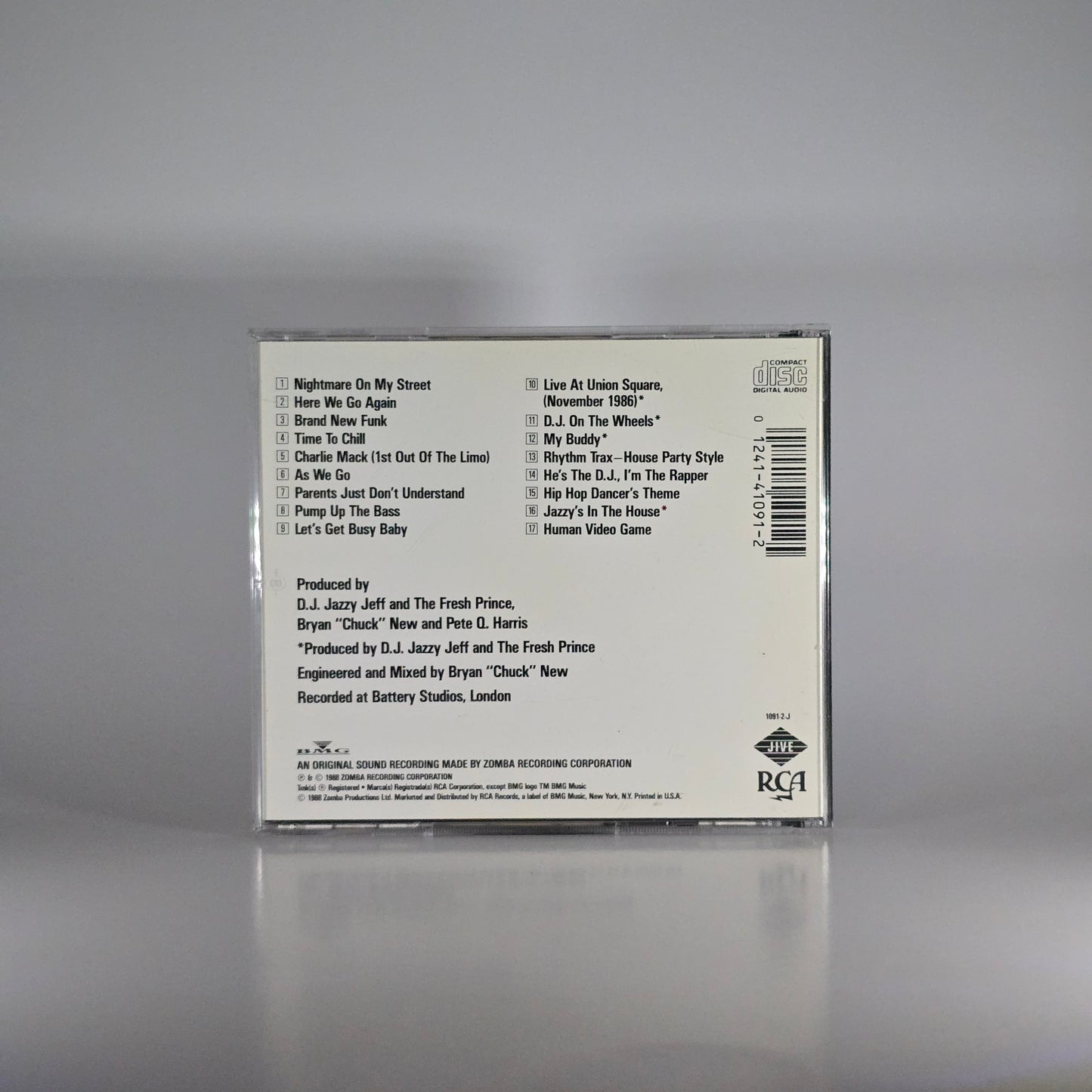 DJ JAZZY JEFF & THE FRESH PRINCE - HE'S THE DJ, I'M THE RAPPER CD