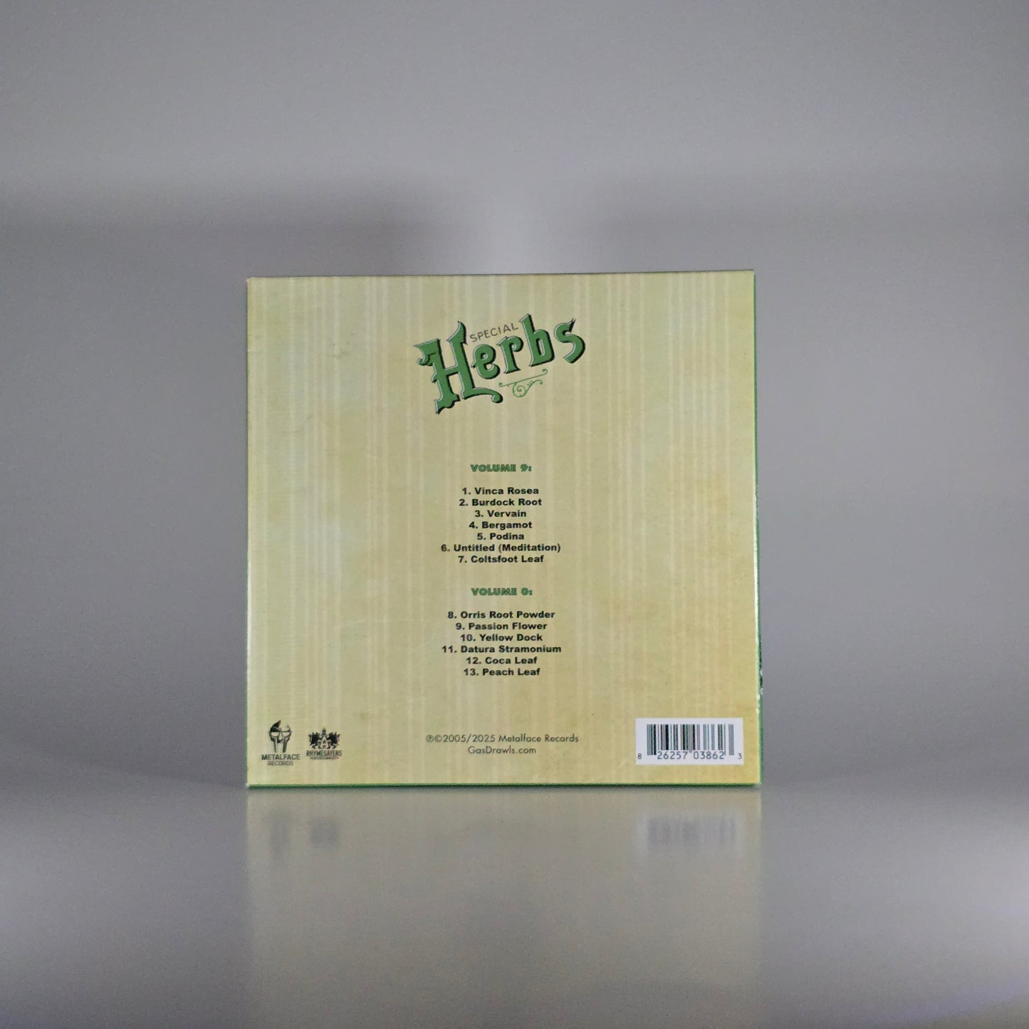 METAL FINGERS (MF DOOM) - SPECIAL HERBS 9 & 0 CD