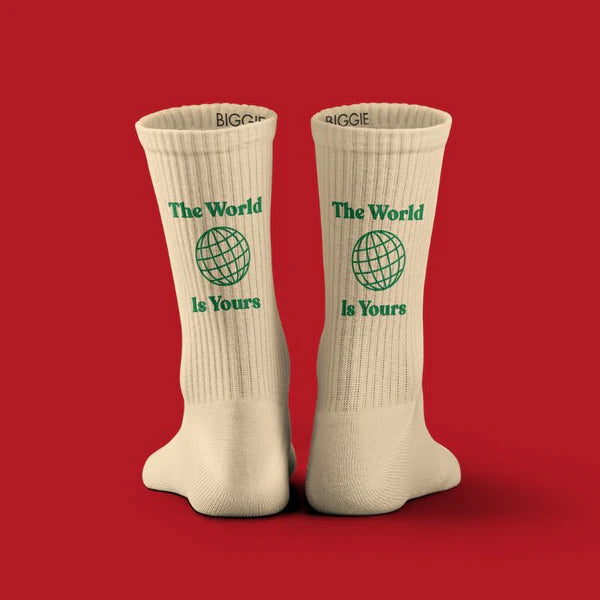 THE WORLD IS YOURS SOCKS VAN HET MERK 'SUPA DUPA GOODS' -NEW!-