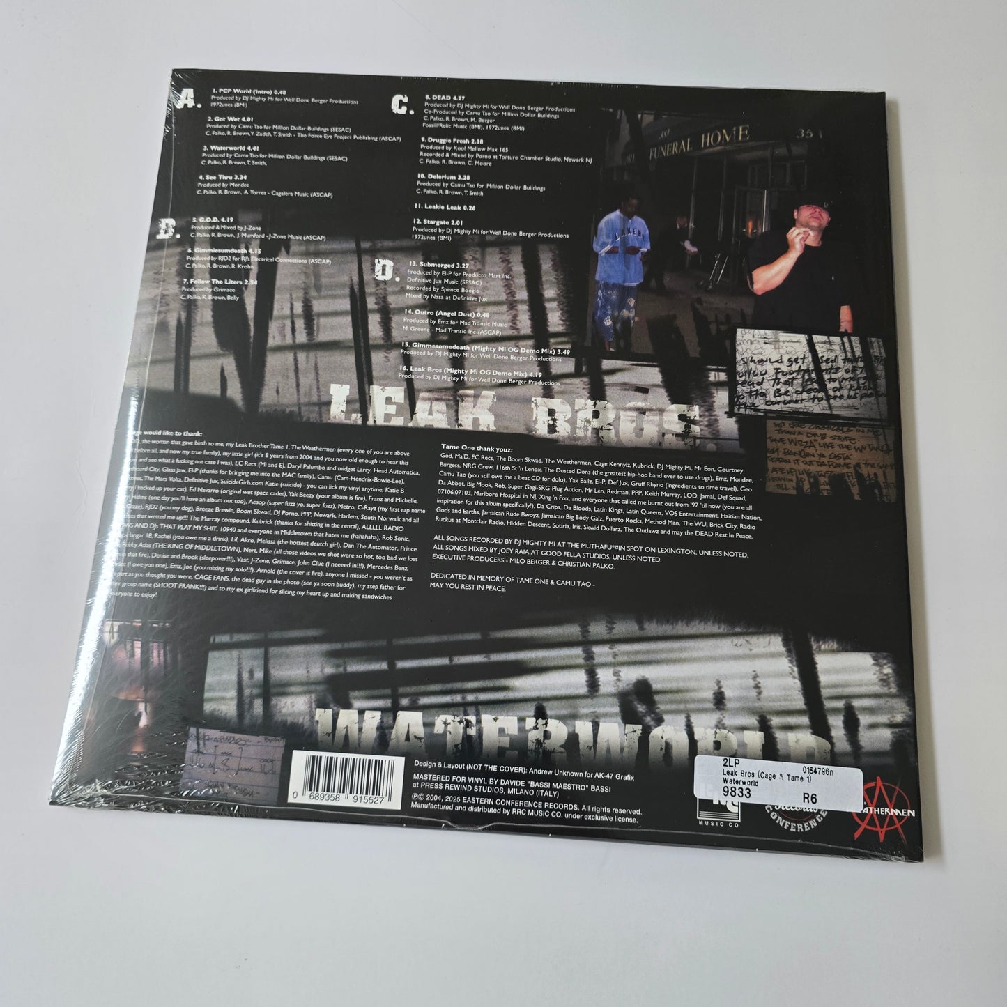CAGE & TAME 1 ARE LEAK BROS - WATERWORLD (SEALED) VINYL 2XLP -NEW!-