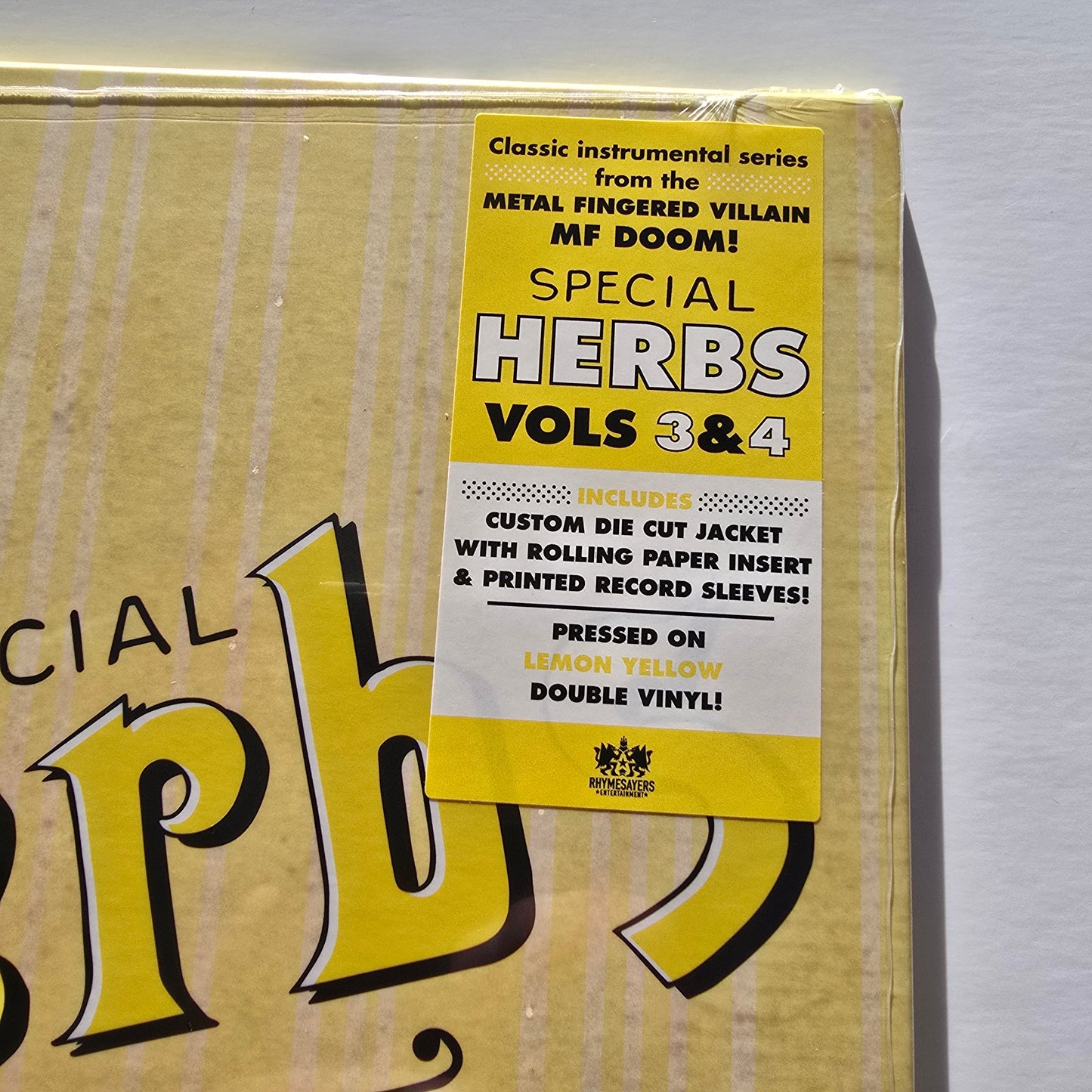 MF DOOM - METAL FINGERS PRESENTS: SPECIAL HERBS VOLS 3 & 4 (SEALED) VINYL -NEW!-