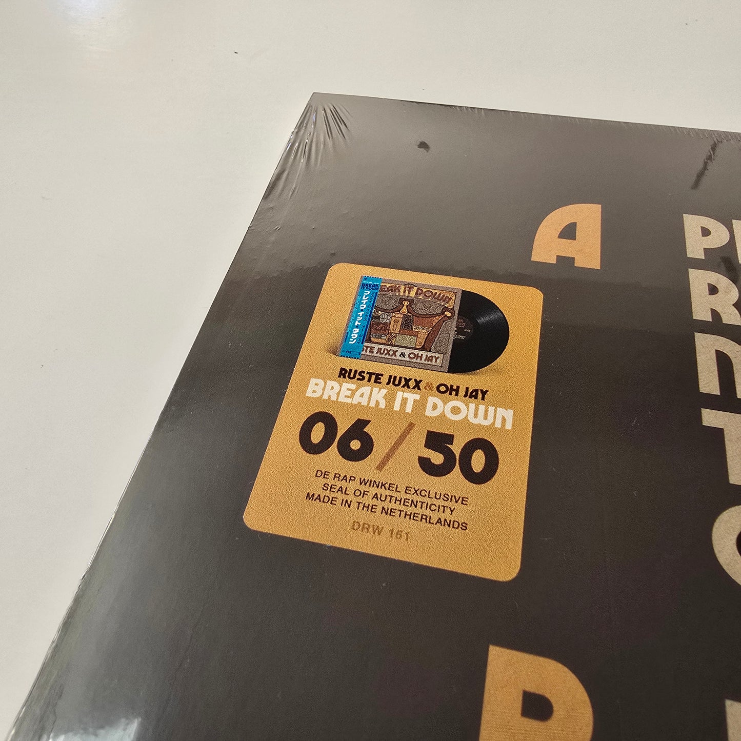 RUSTE JUXX X OH JAY - BREAK IT DOWN (SEALED) LIMITED EDITION VINYL WITH OBI -NEW!-
