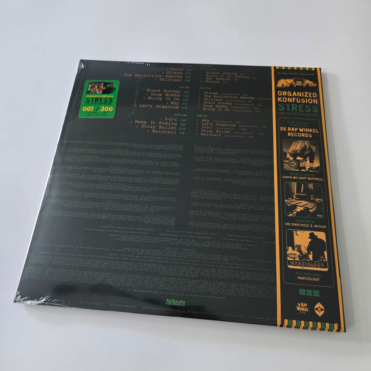 ORGANIZED KONFUSION - STRESS: THE EXTINCTION AGENDA (SEALED) LIMITED EDITION 3XLP -NEW!-