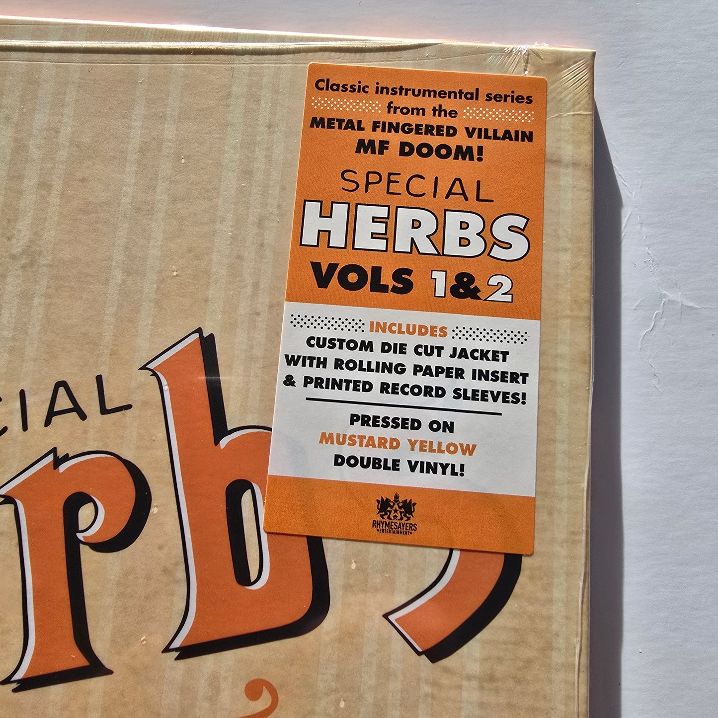 MF DOOM - METAL FINGERS PRESENTS: SPECIAL HERBS VOLS 1 & 2 (SEALED) VINYL -NEW!-