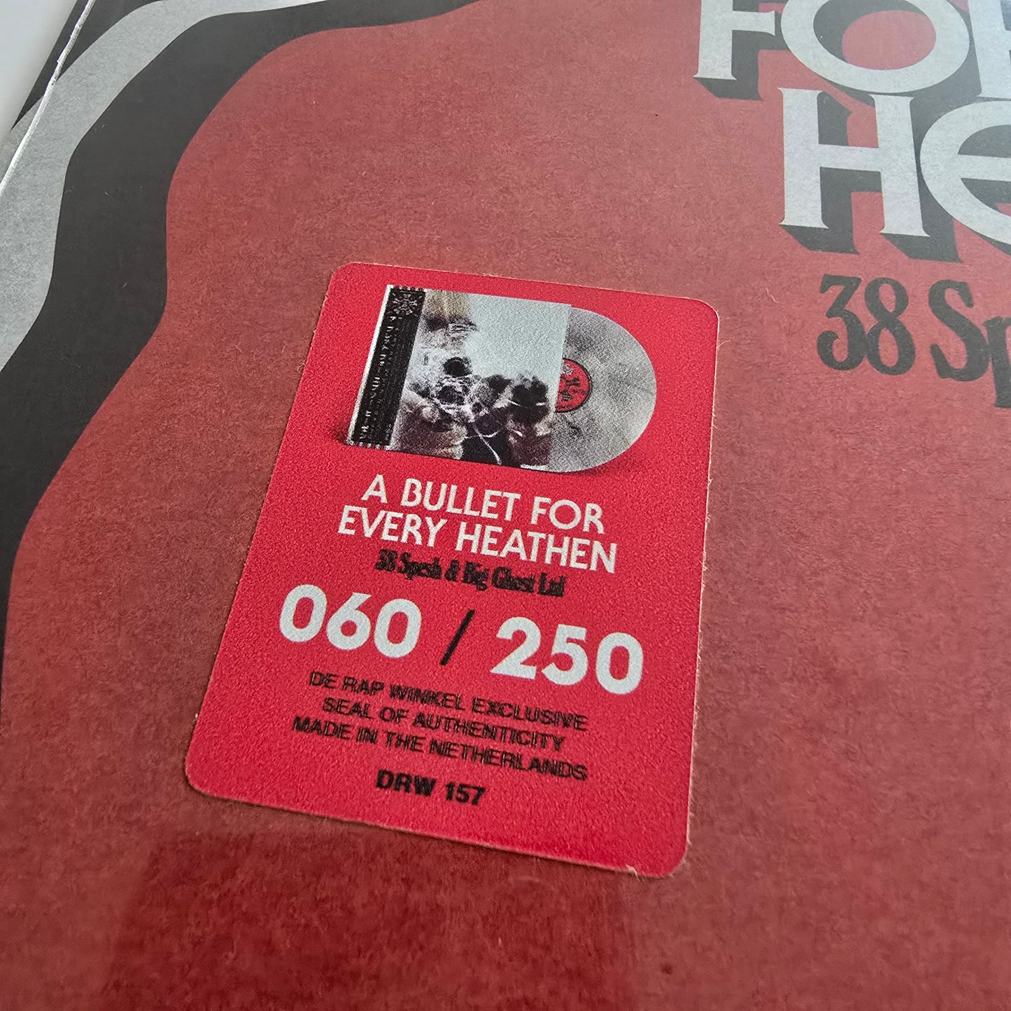 38 SPESH X BIG GHOST LTD - A BULLET FOR EVERY HEATHEN (SEALED) LIMITED EDITION BLACK SMOKE VINYL -NEW!-