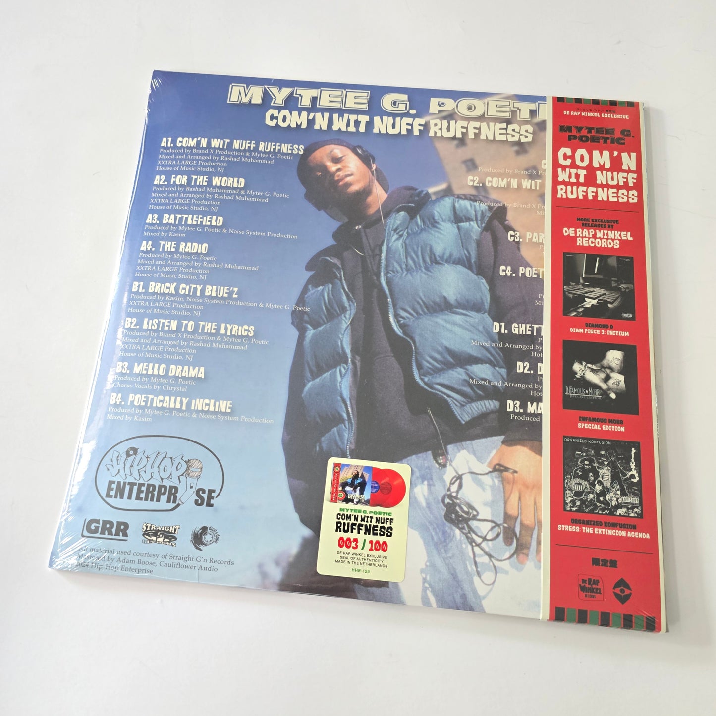 MYTEE G. POETIC - COM'N WIT NUFF RUFFNESS (SEALED) LIMITED EDITION RED COLORED VINYL 2XLP -NEW!-