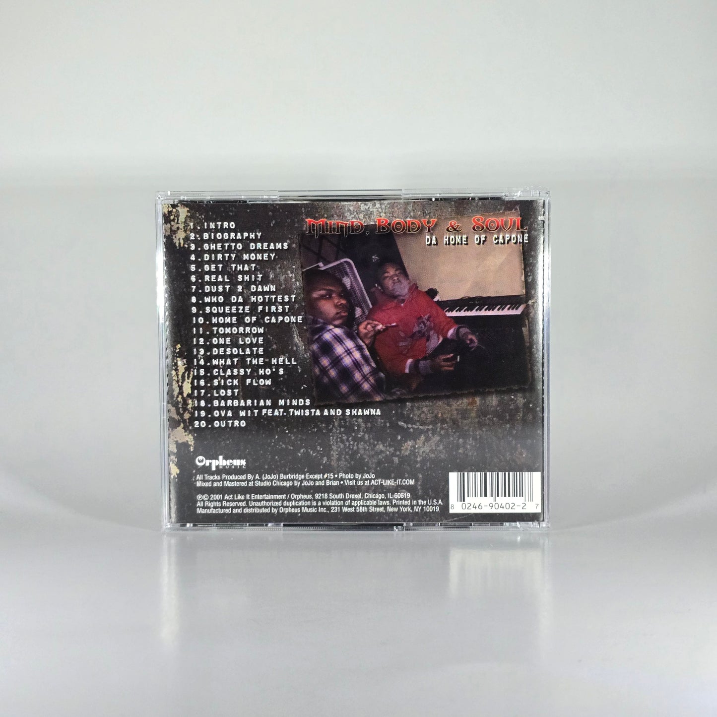 MIND, BODY & SOUL - DA HOME OF CAPONE CD