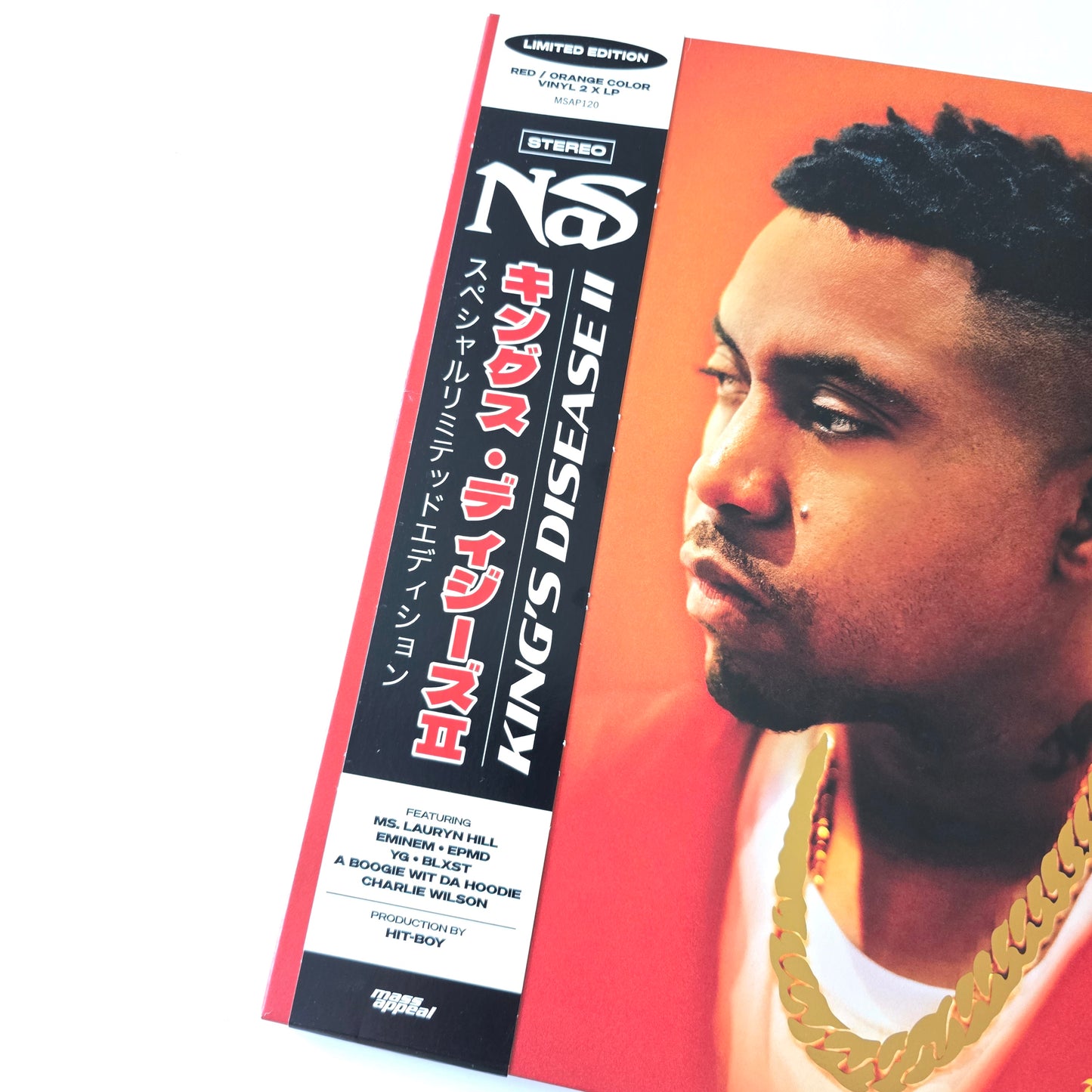 NAS - KING'S DESEASE 2, OBI, RED & ORANGE VINYL 2XLP -LIKE NEW!-