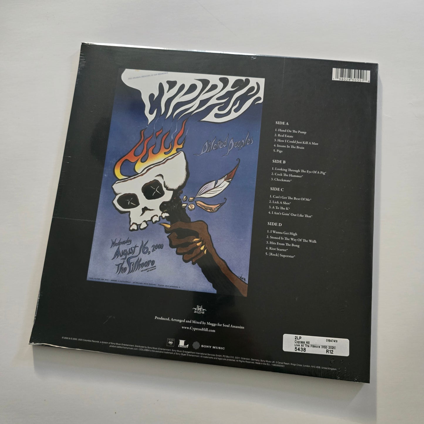 CYPRESS HILL - LIVE AT FILLMORE, RSD25 (SEALED) VINYL -NEW!-