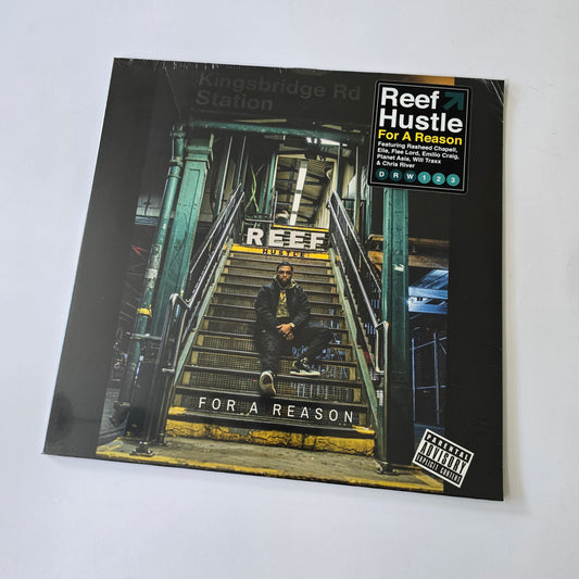 REEF HUSTLE - FOR A REASON (SEALED) LIMITED EDITION YELLOW MARBLE VINYL -NEW!-