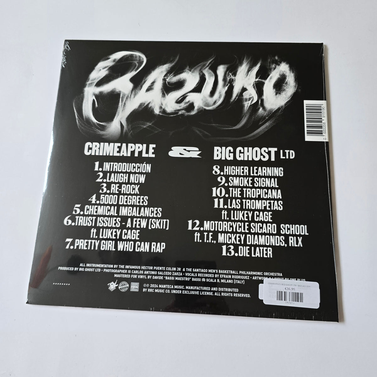 CRIMEAPPLE X BIG GHOST LTD - BAZUKO (SEALED) LIMITED EDITION VINYL -NEW!-
