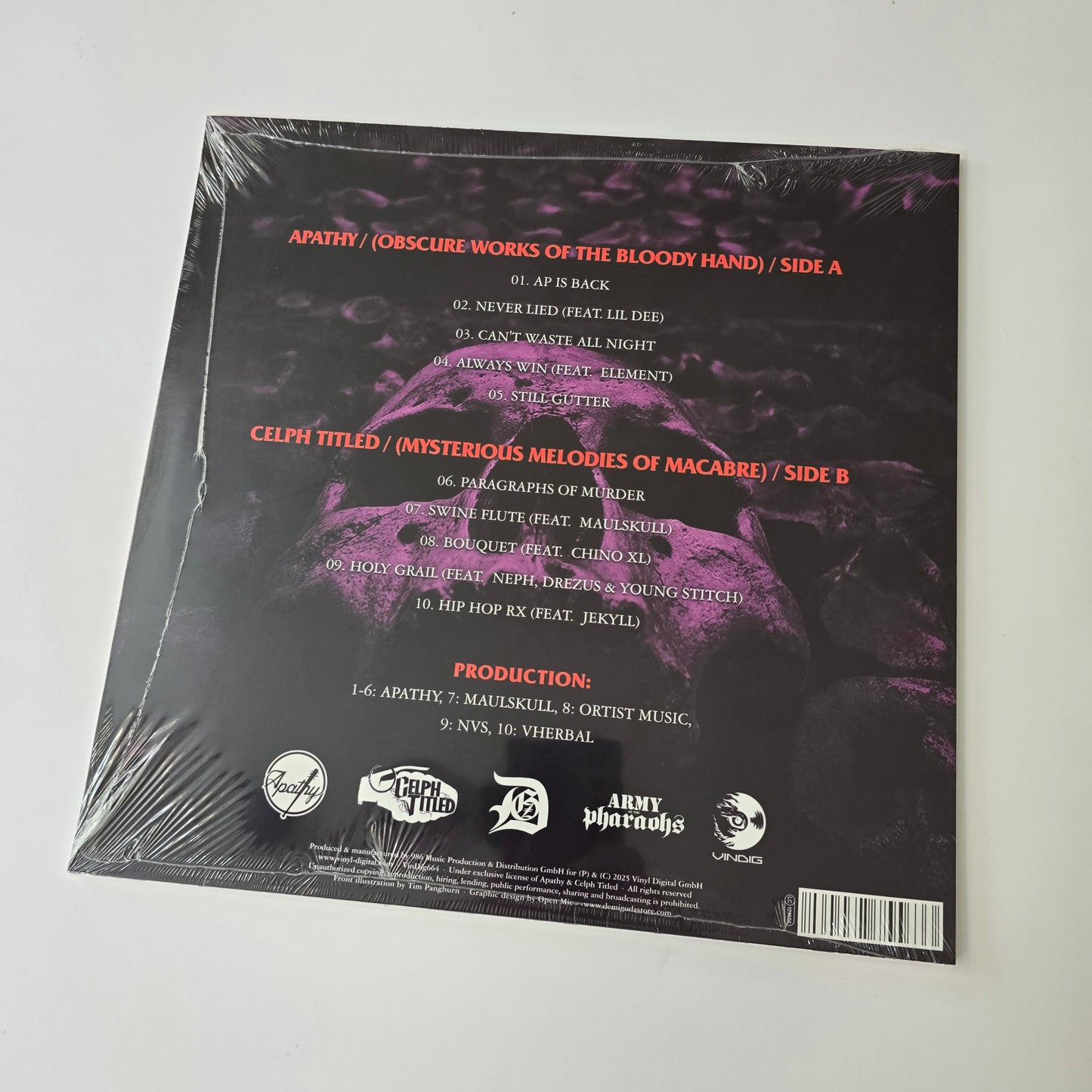 APATHY & CELPH TITLED - PARAGRAPHS OF MURDER (SEALED) VINYL -NEW!-