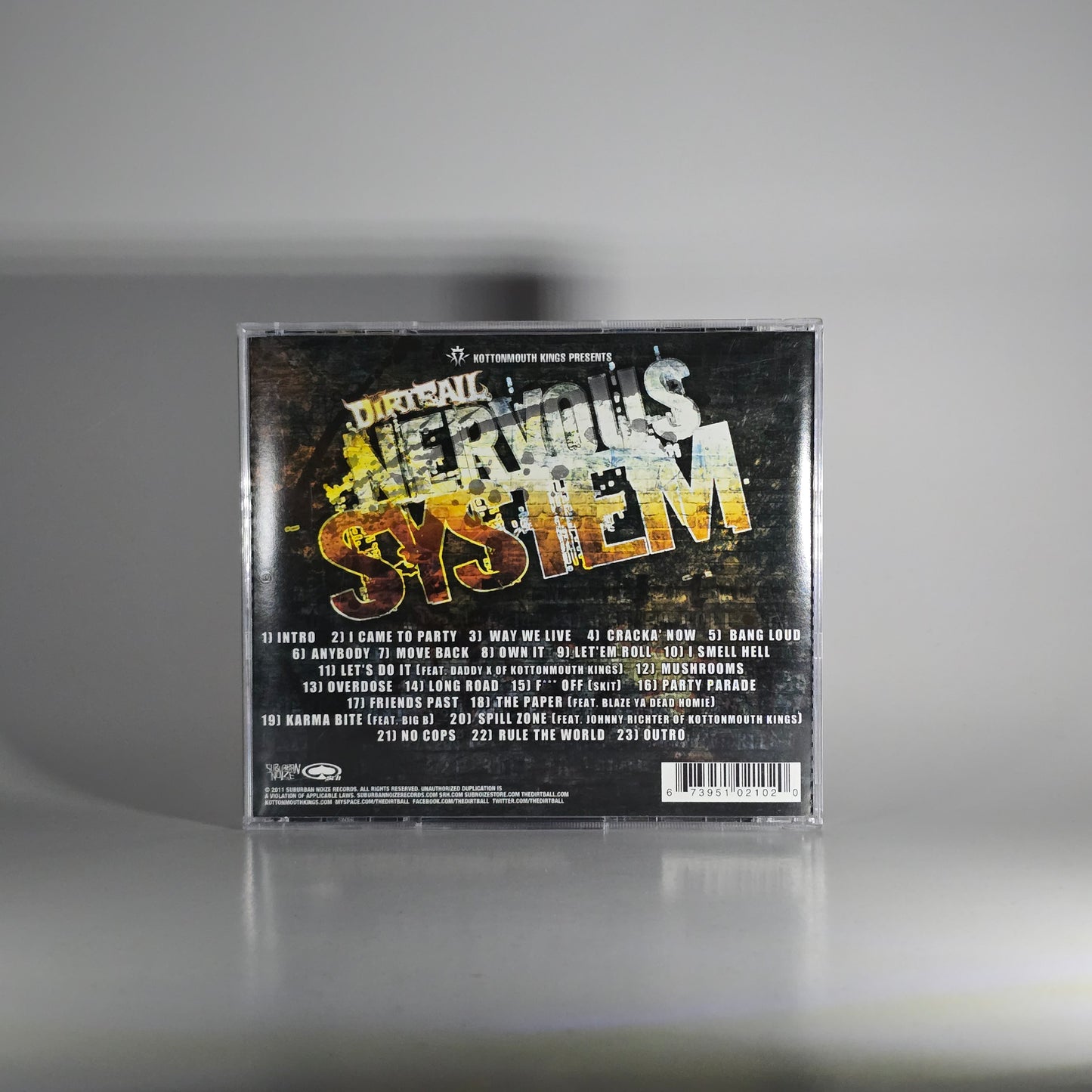 THE DIRTBALL - NERVOUS SYSTEM CD -PRE OWNED!-