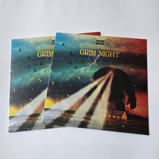 A.P. DA OVERLORD & UNCLE FESTER - GRIM NIGHT (SEALED) YELLOW COLORED VINYL -NEW!-