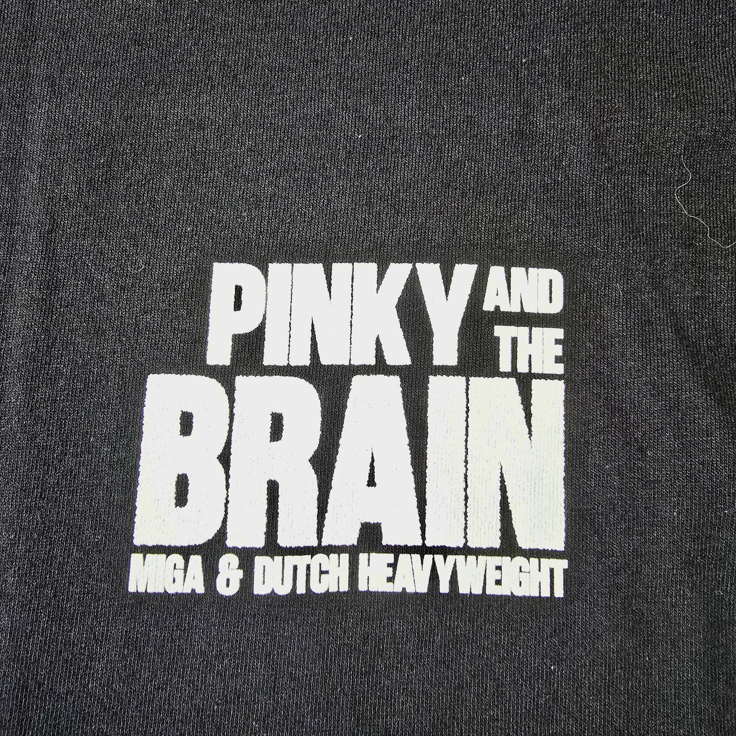 MIGA X DUTCH HEAVYWEIGHT - PINKY AND THE BRAIN T-SHIRT NIEUW -NEW!-