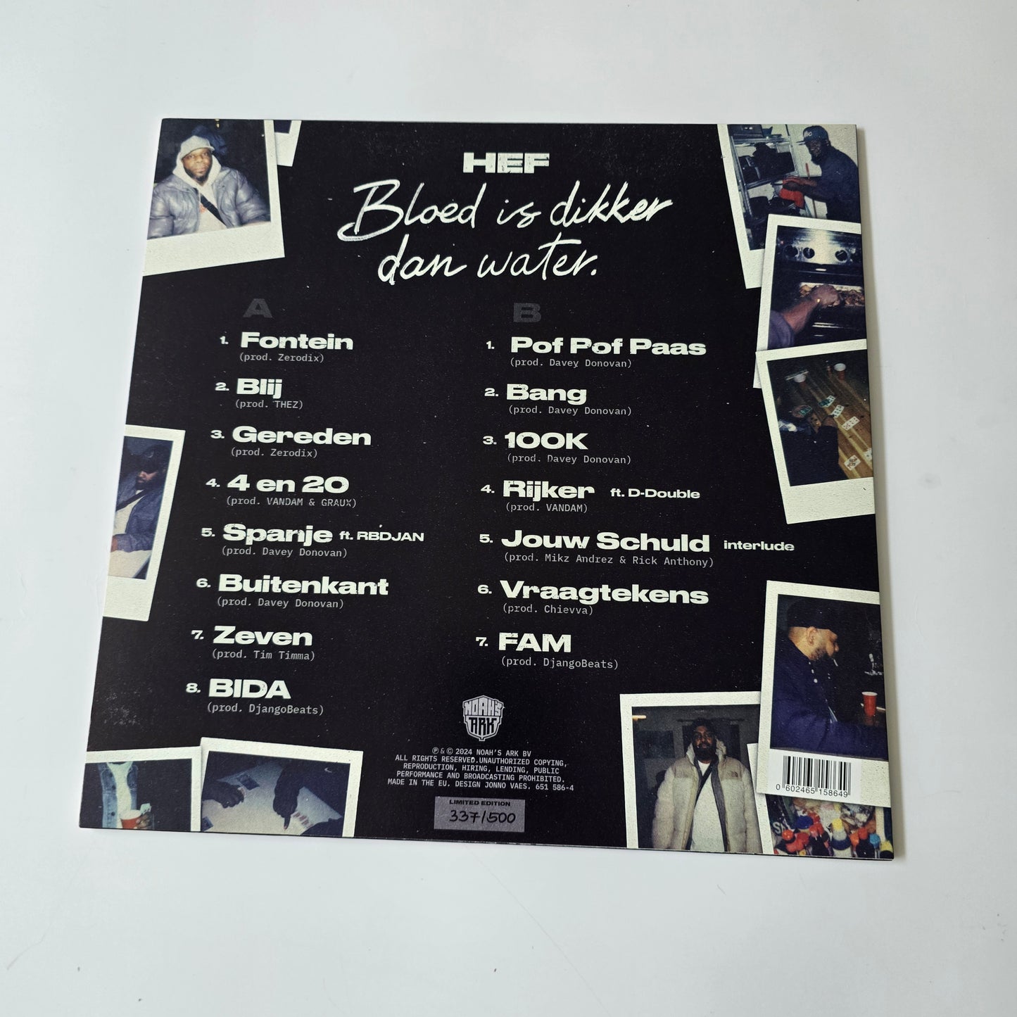 HEF - BLOED IS DIKKER DAN WATER LIMITED EDITION VINYL-PRE OWNED!-