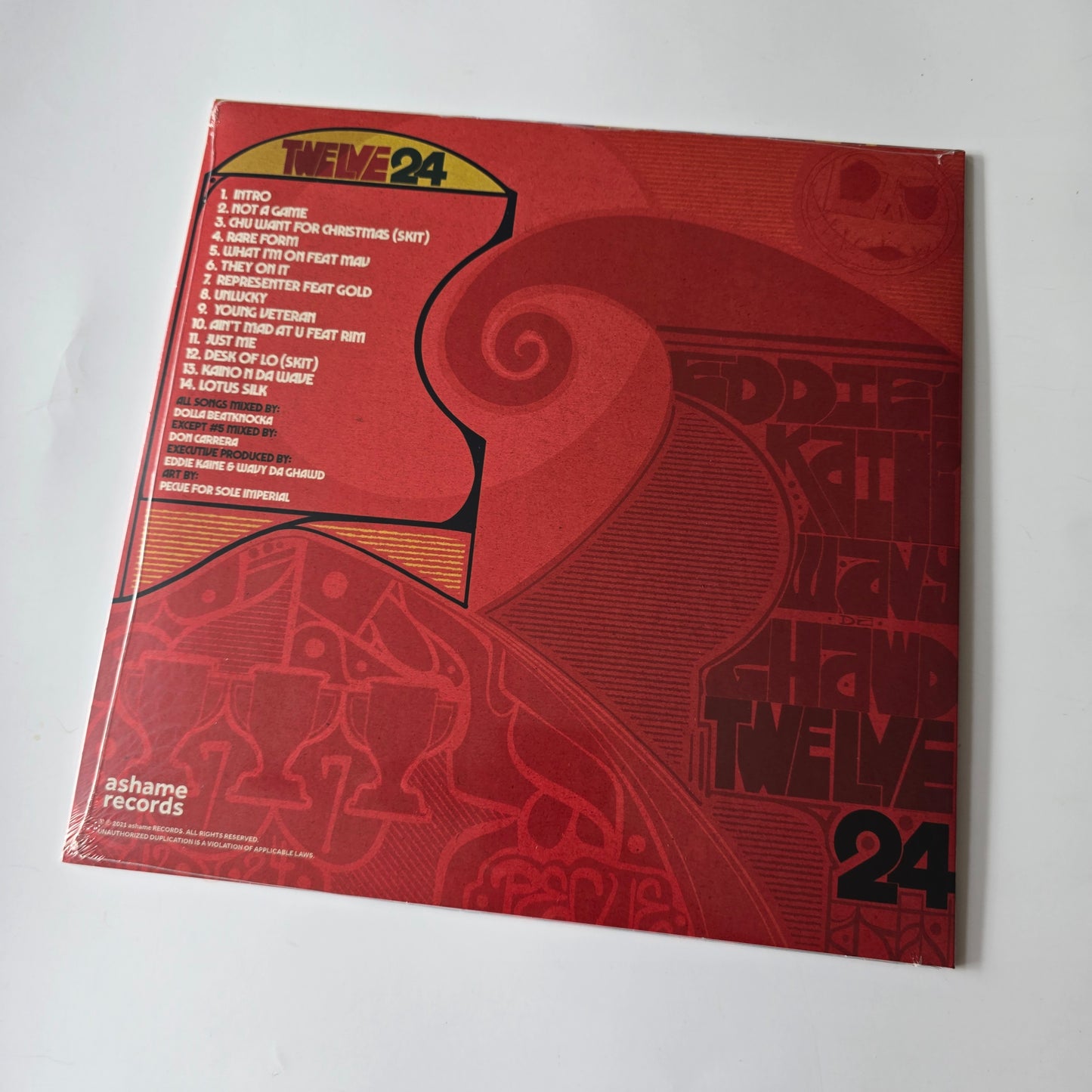 EDDIE KAINE X WAVY DA GHAWD - TWELVE 24 (SEALED) LIMITED EDITION VINYL -NEW!-
