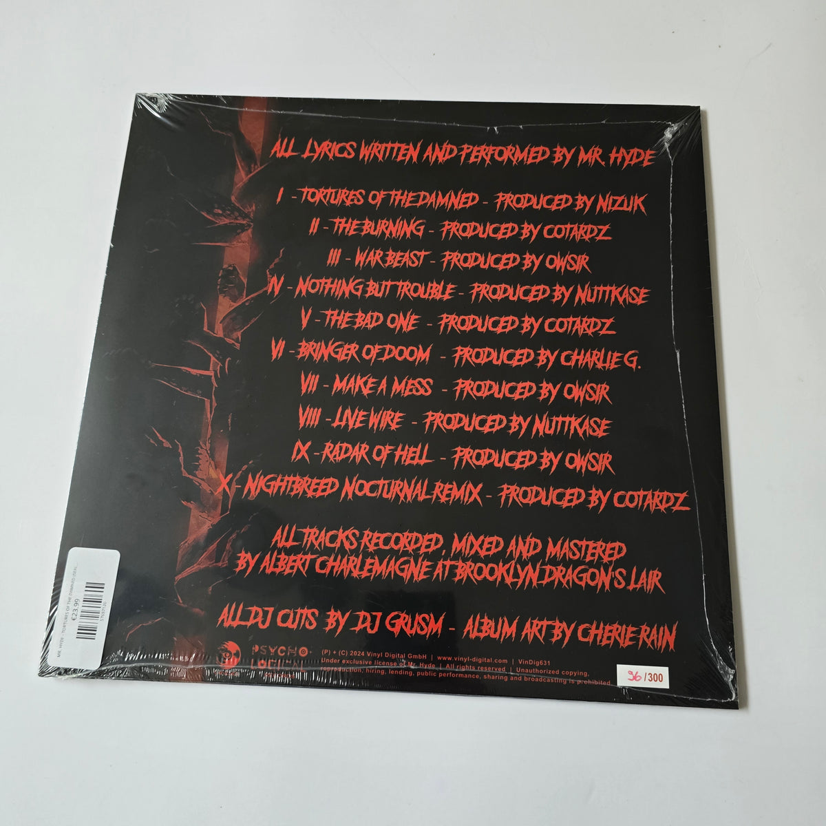 MR. HYDE - TORTURES OF THE DAMNED (SEALED) LIMITED EDITION COLORED VINYL -NEW!-