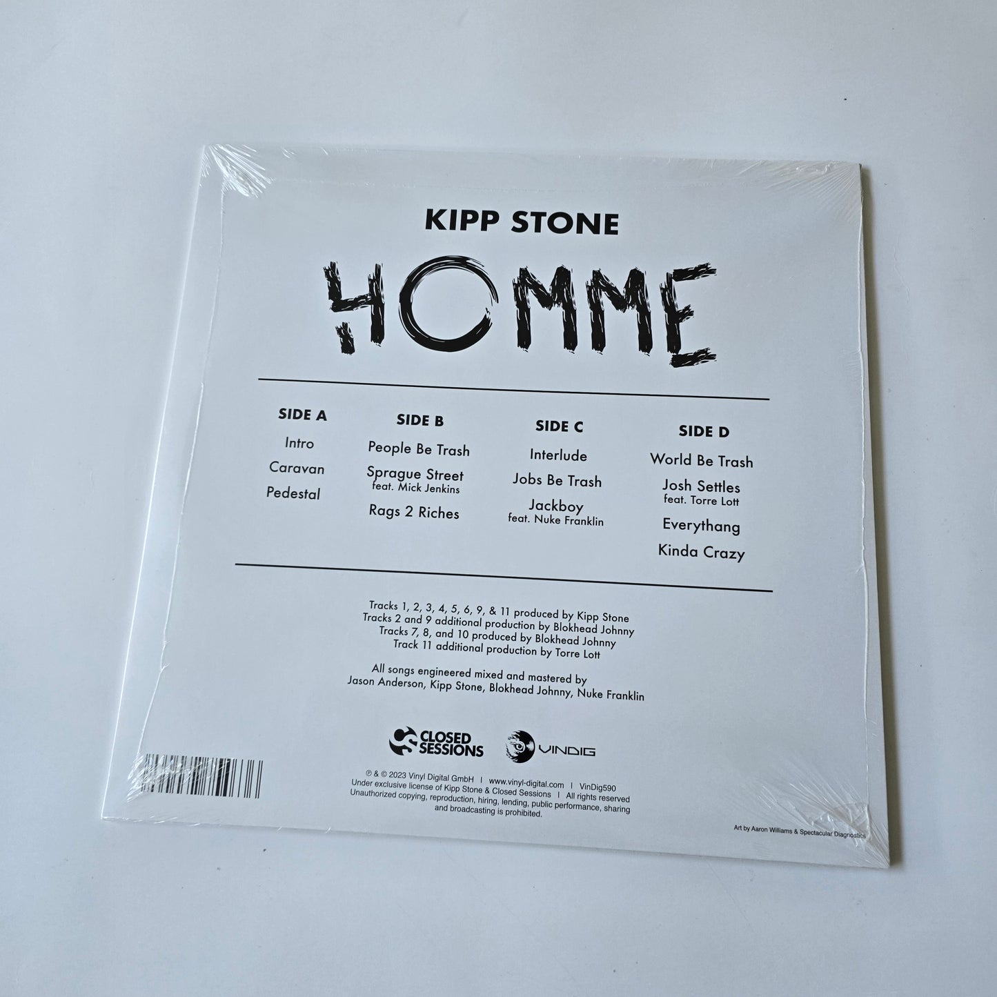 KIPP STONE - HOMME (SEALED) LIMITED EDITION VINYL -NEW!-