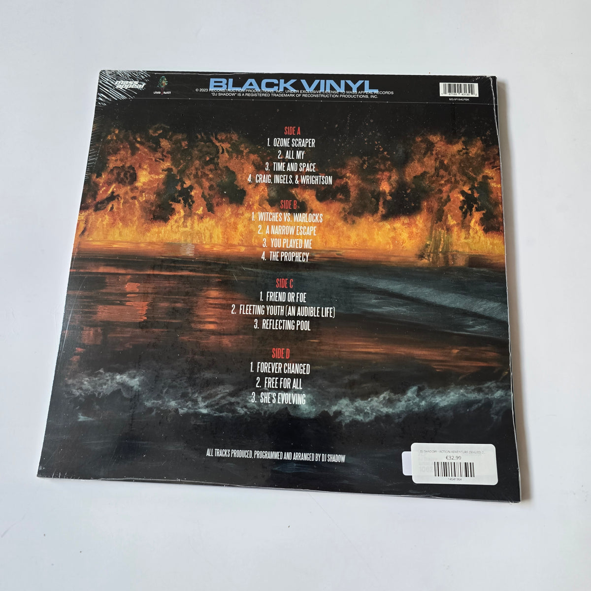 DJ SHADOW - ACTION ADVENTURE (SEALED) 2XLP VINYL -NEW!-