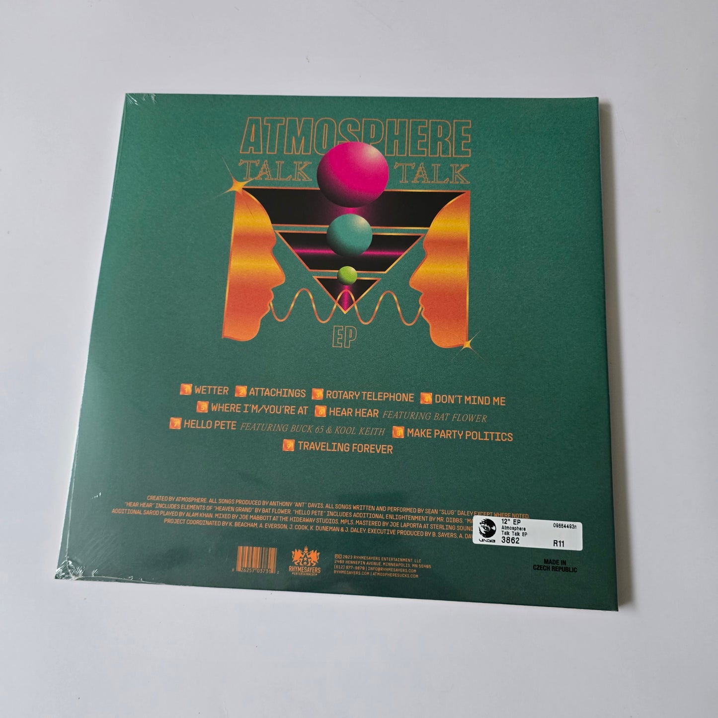 ATMOSPHERE - TALK TALK EP (SEALED) PINK COLORED VINYL -NEW!-