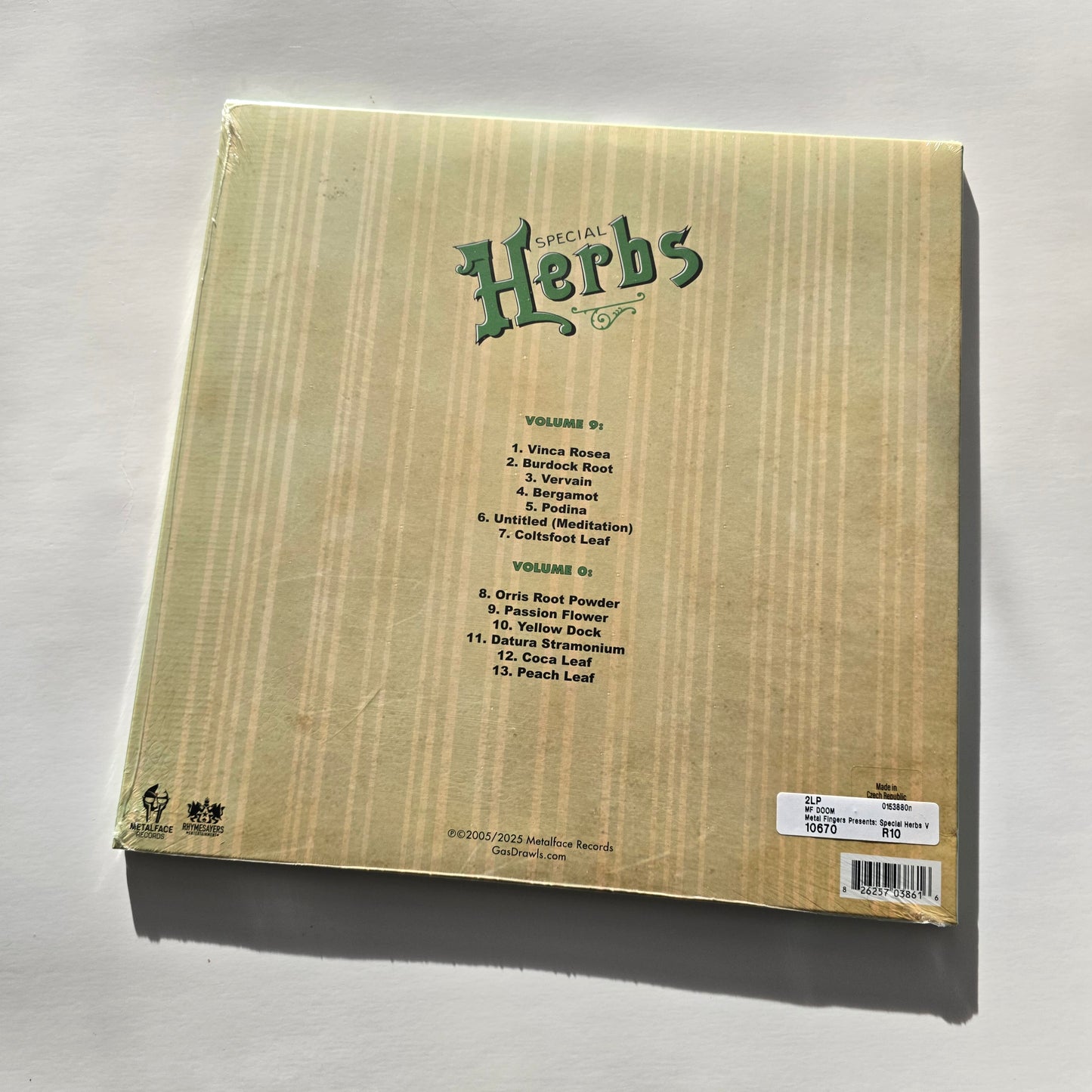 MF DOOM - METAL FINGERS PRESENTS: SPECIAL HERBS VOLS 9 & 0 (SEALED) VINYL -NEW!-