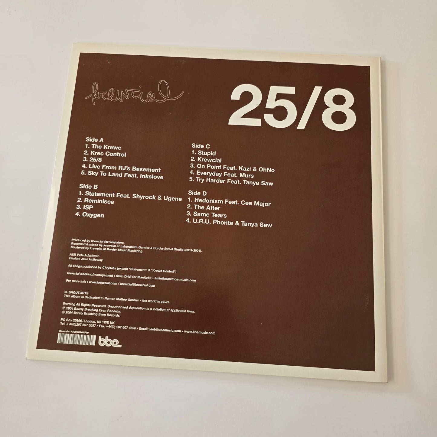 KREWCIAL - 25/8 VINYL 2XLP -PRE OWNED-