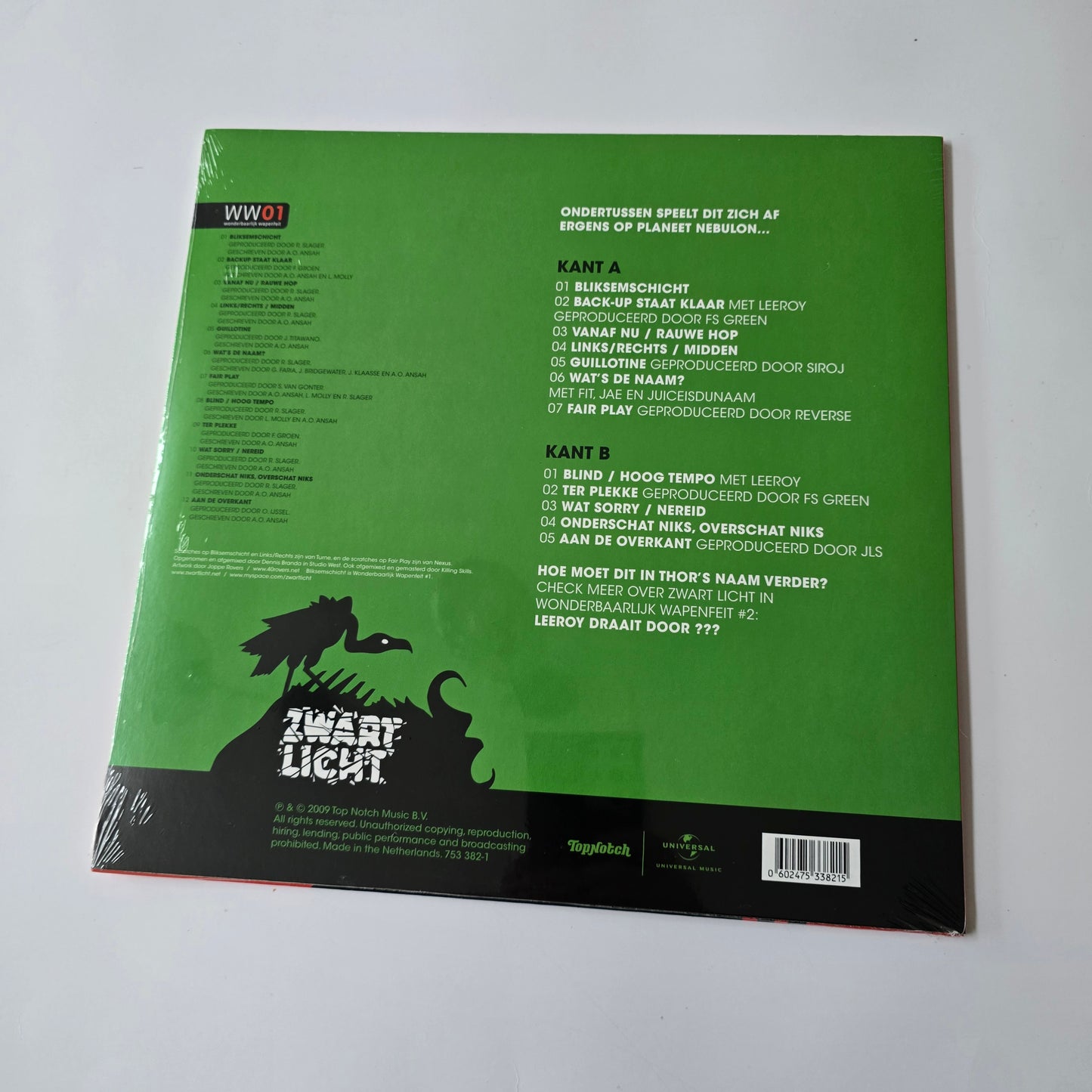 ZWART LICHT - BLIKSEMSCHICHT (SEALED) RED COLORED VINYL -NEW!-
