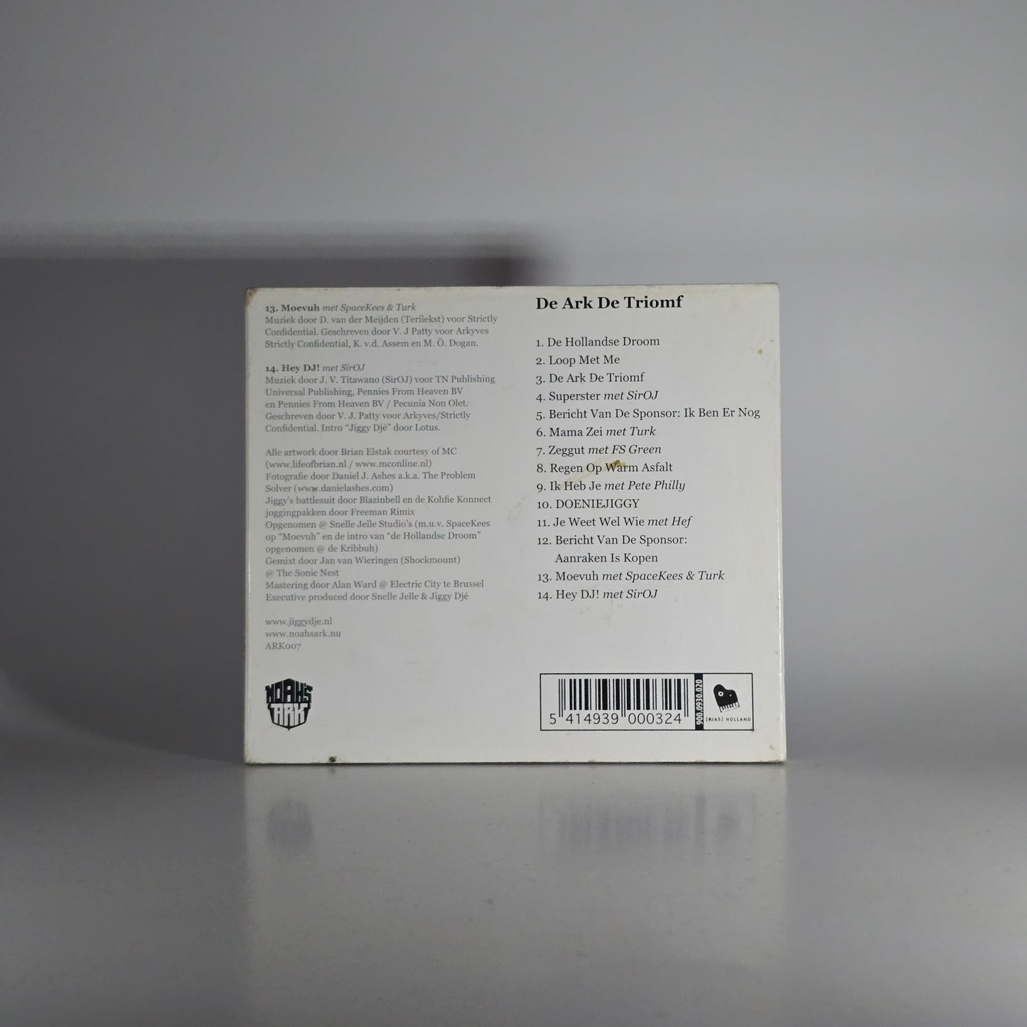 JIGGY DJE - DE ARK DE TRIOMF CD -PRE OWNED-