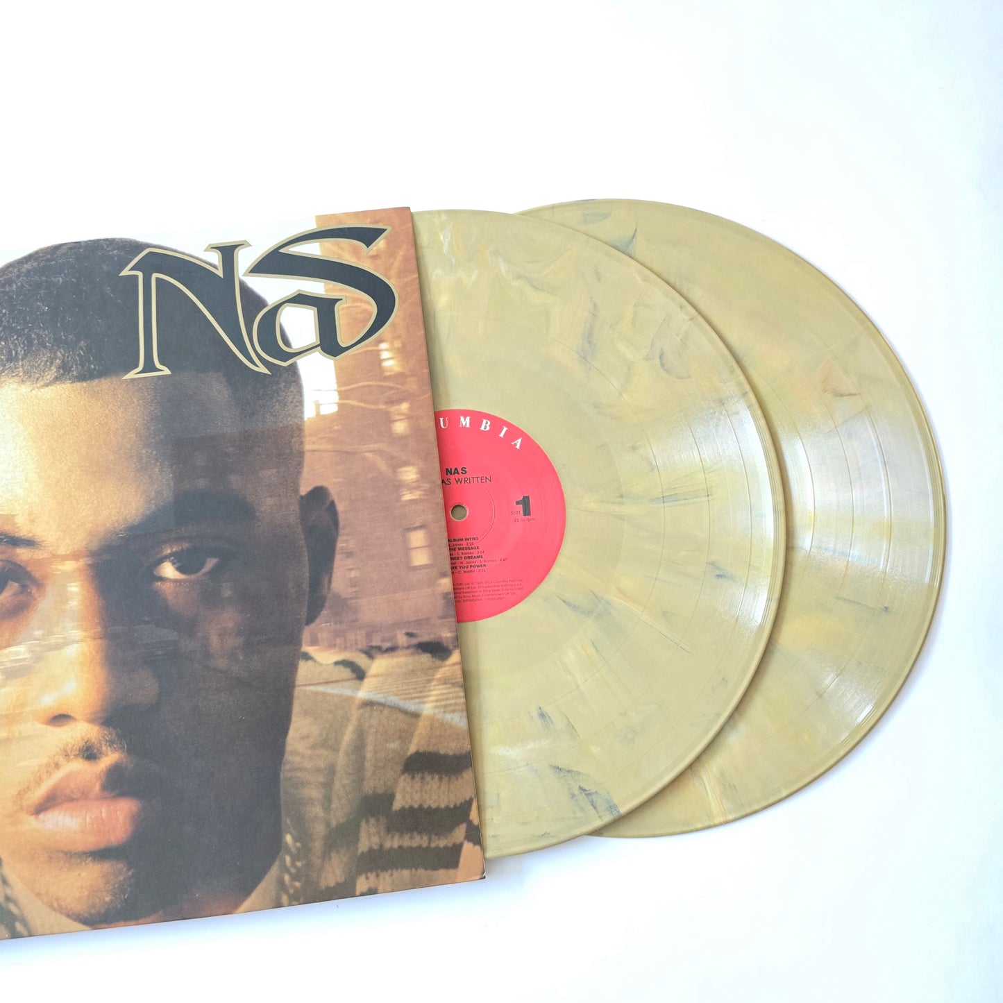 NAS - IT WAS WRITTEN GOLD MARBLED VINYL 2XLP -LIKE NEW!-