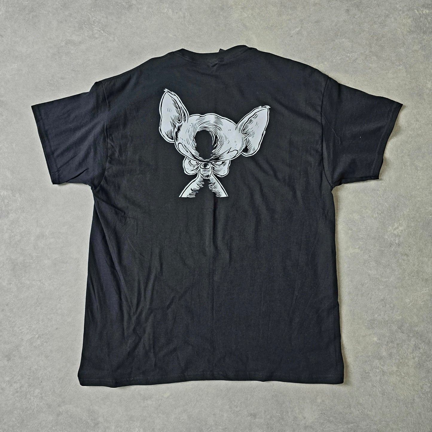 MIGA X DUTCH HEAVYWEIGHT - PINKY AND THE BRAIN T-SHIRT NIEUW -NEW!-