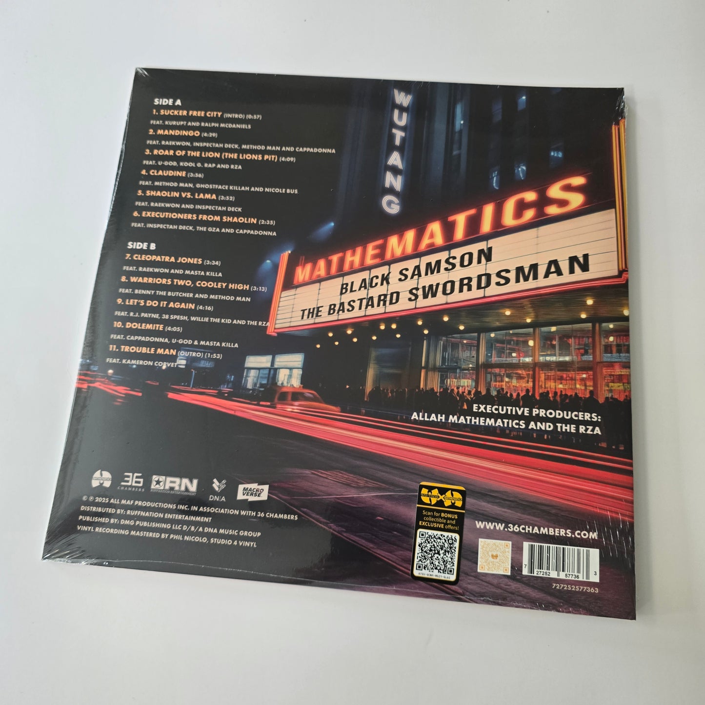 WU-TANG & MATHEMATICS - BLACK SAMSON, THE BASTARD SWORDSMAN (SEALED) VINYL -NEW!-