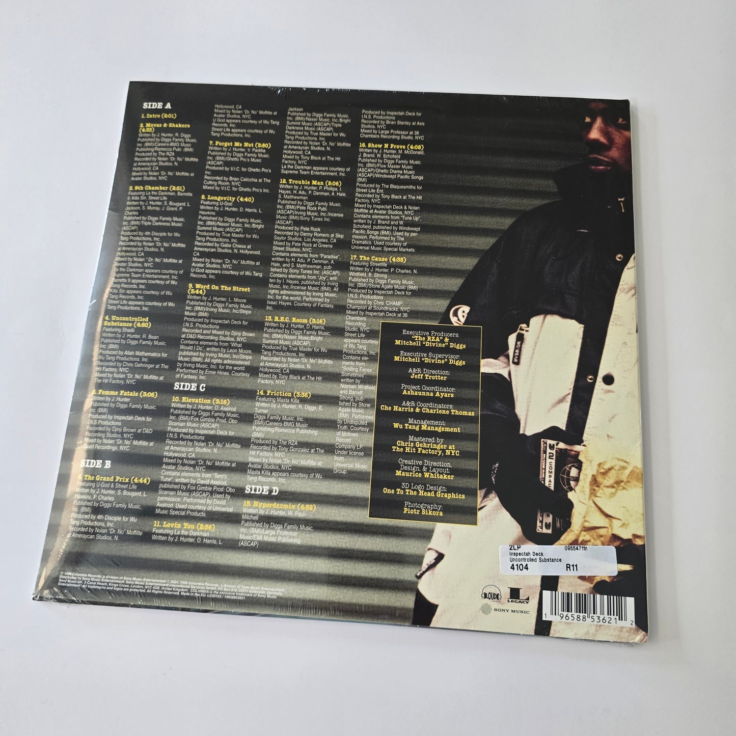 INSPECTAH DECK - UNCONTROLLED SUBSTANCE (SEALED) 2X YELLOW COLORED VINYL -NEW!-