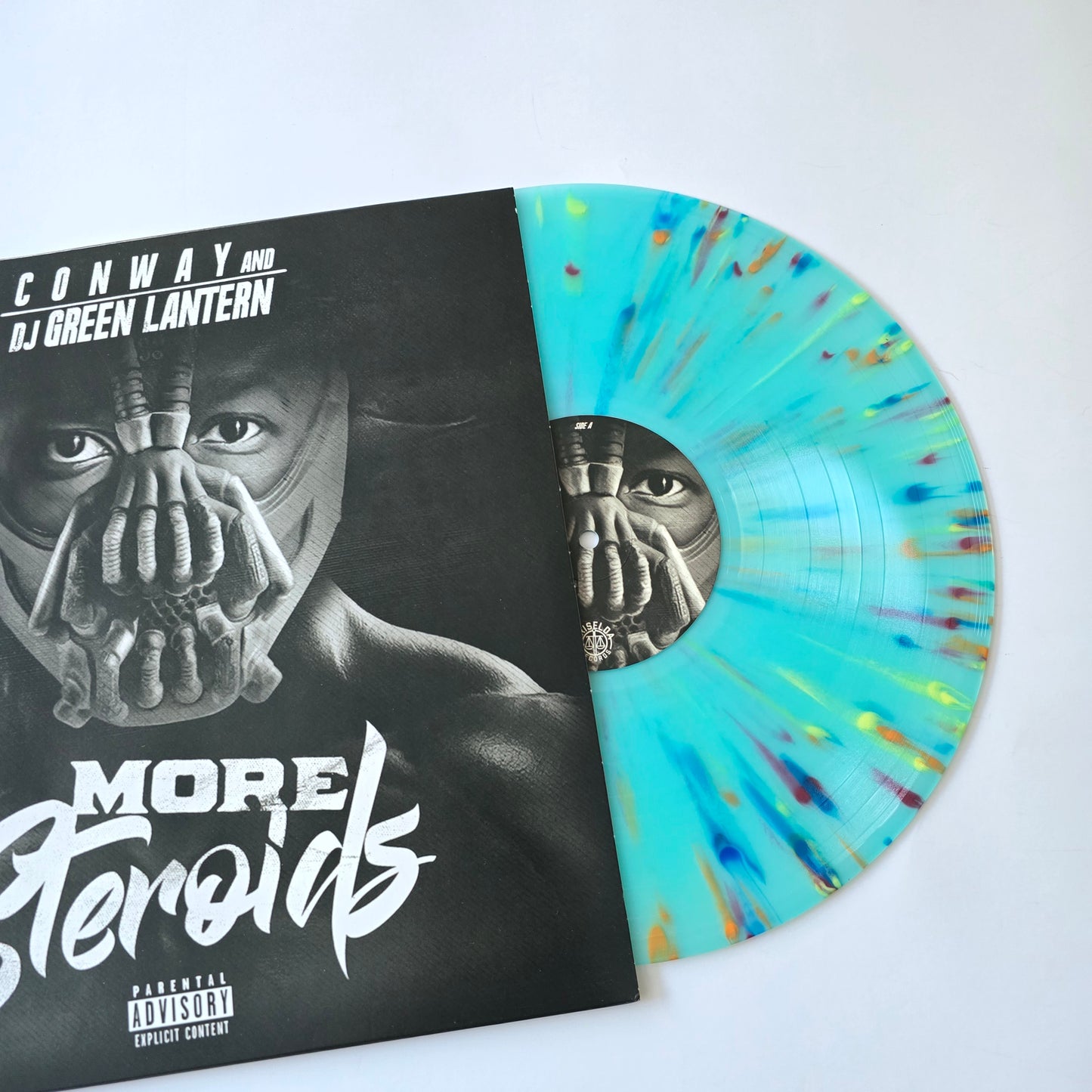CONWAY X DJ GREEN LANTERN - MORE STEROIDS, LIMITED EDITION ELECTRIC BLUE SPLATTERED VINYL -LIKE NEW!-