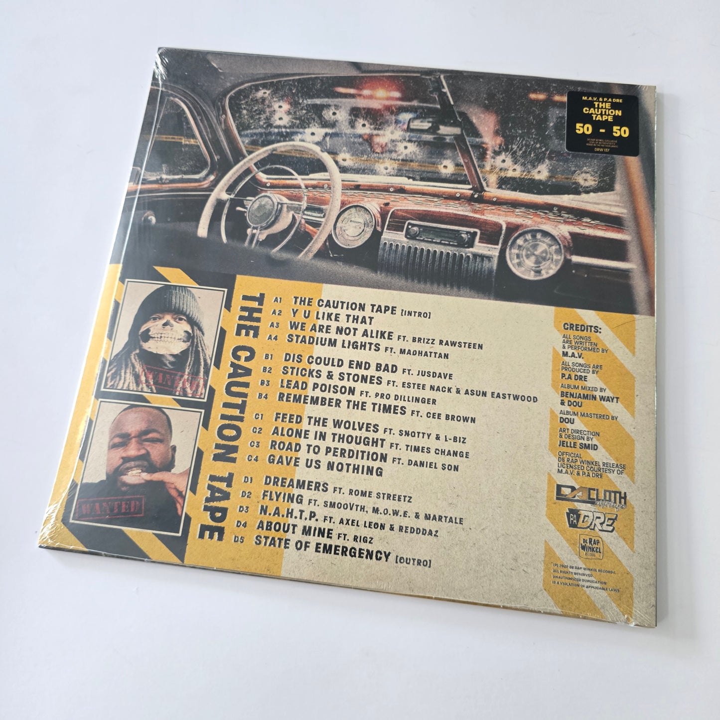 M.A.V. & P.A DRE - THE CAUTION TAPE (SEALED) LIMITED EDITION SPLATTER VINYL 2XLP -NEW!-