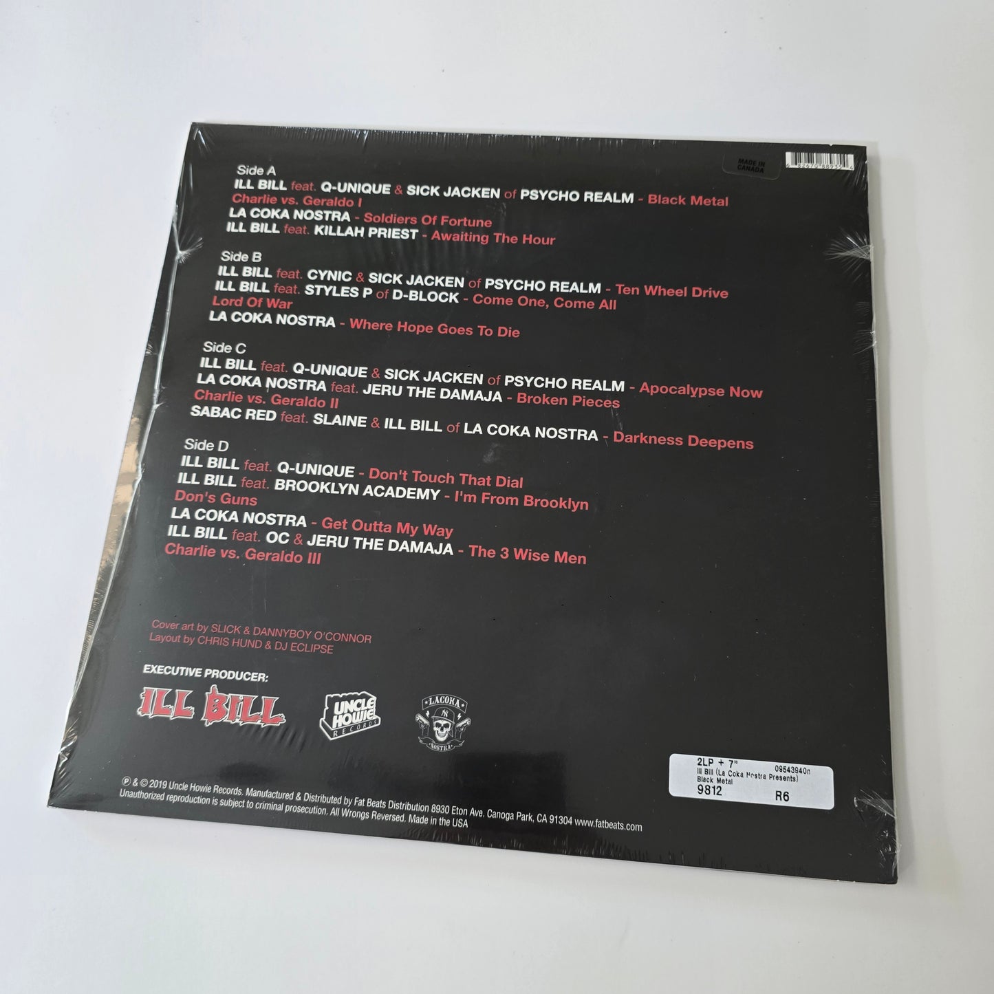 LA COKA NOSTRA PRESENTS ILL BILL - BLACK METAL (SEALED) 2X VINYL + 7" VINYL -NEW!-
