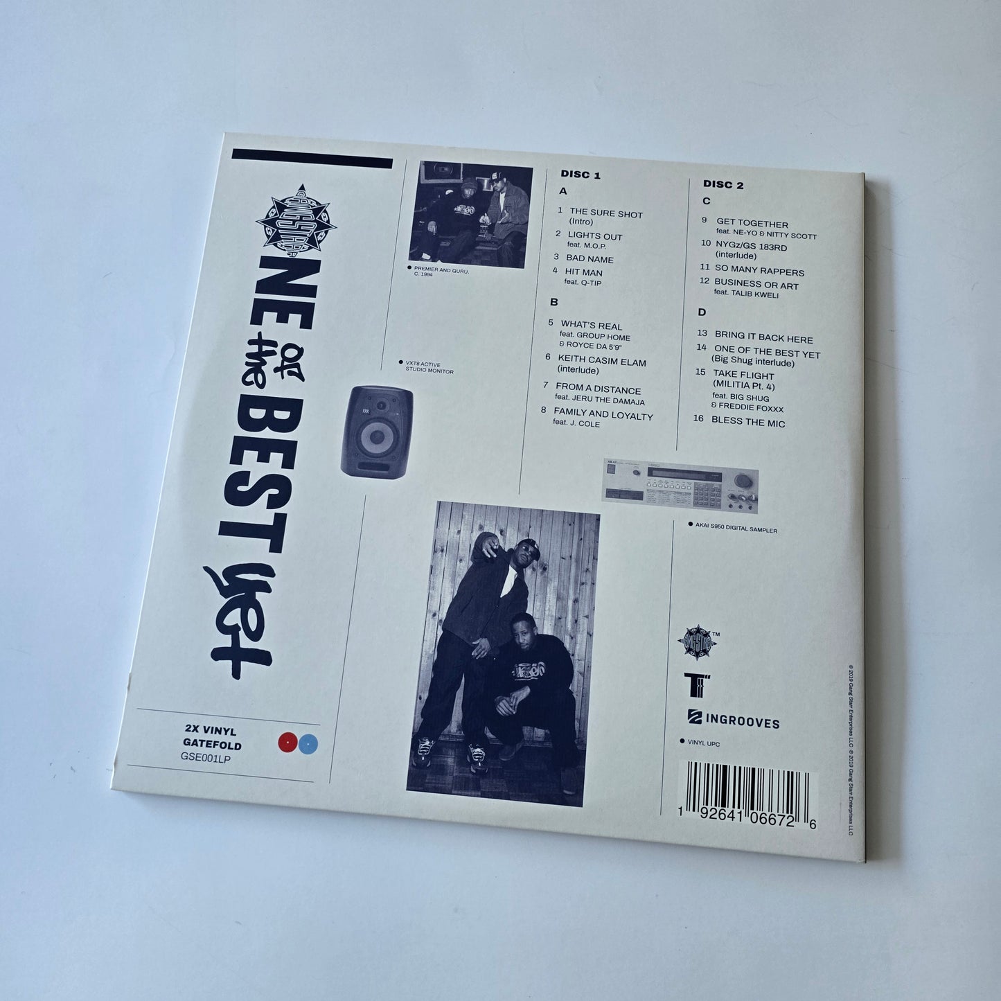 GANG STARR - ONE OF THE BEST YET VINYL 2XLP -LIKE NEW!-