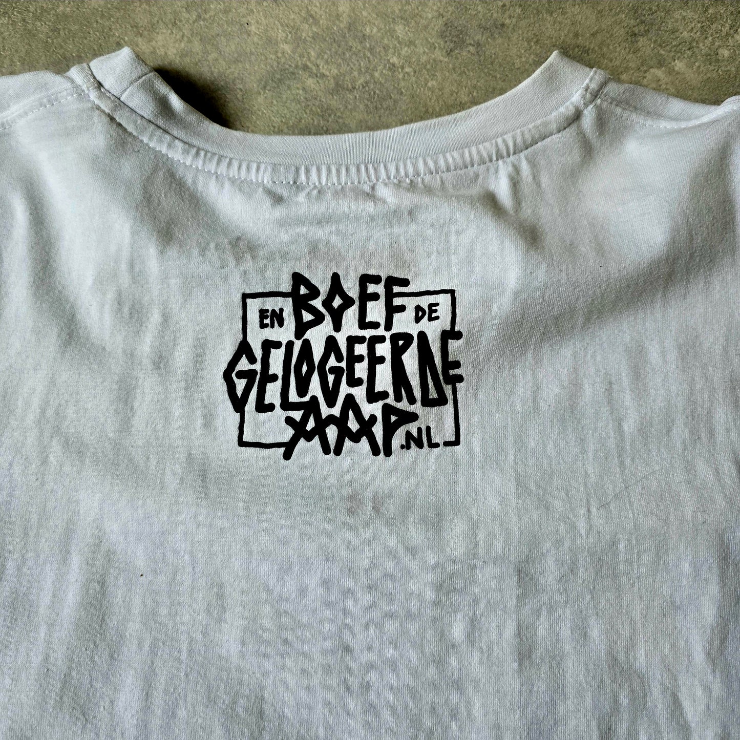 BOEF & DE GELOGEERDE AAP T-SHIRT MAAT M PRE-OWNED