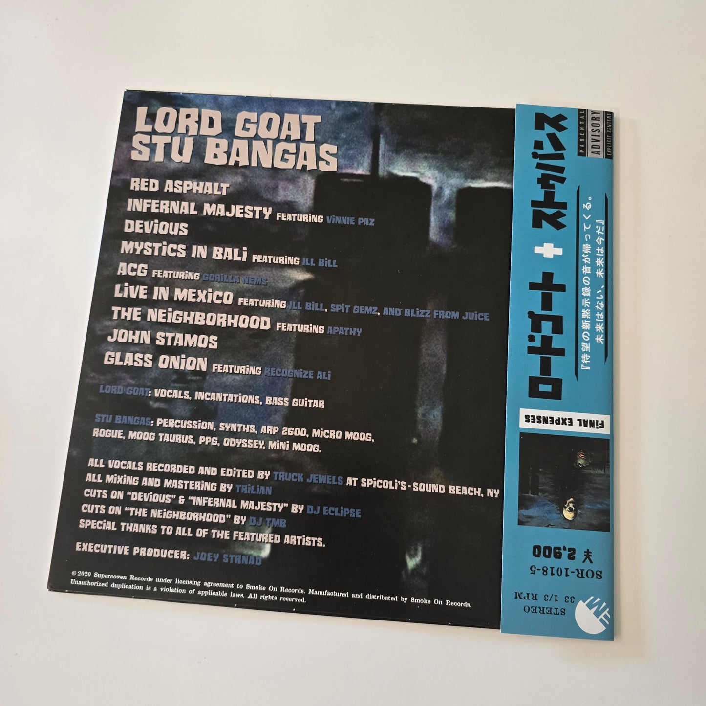 LORD GOAT (GORETEX) X STU BANGAS - FINAL EXPENSES LIMITED EDITION VINYL -NEW!-