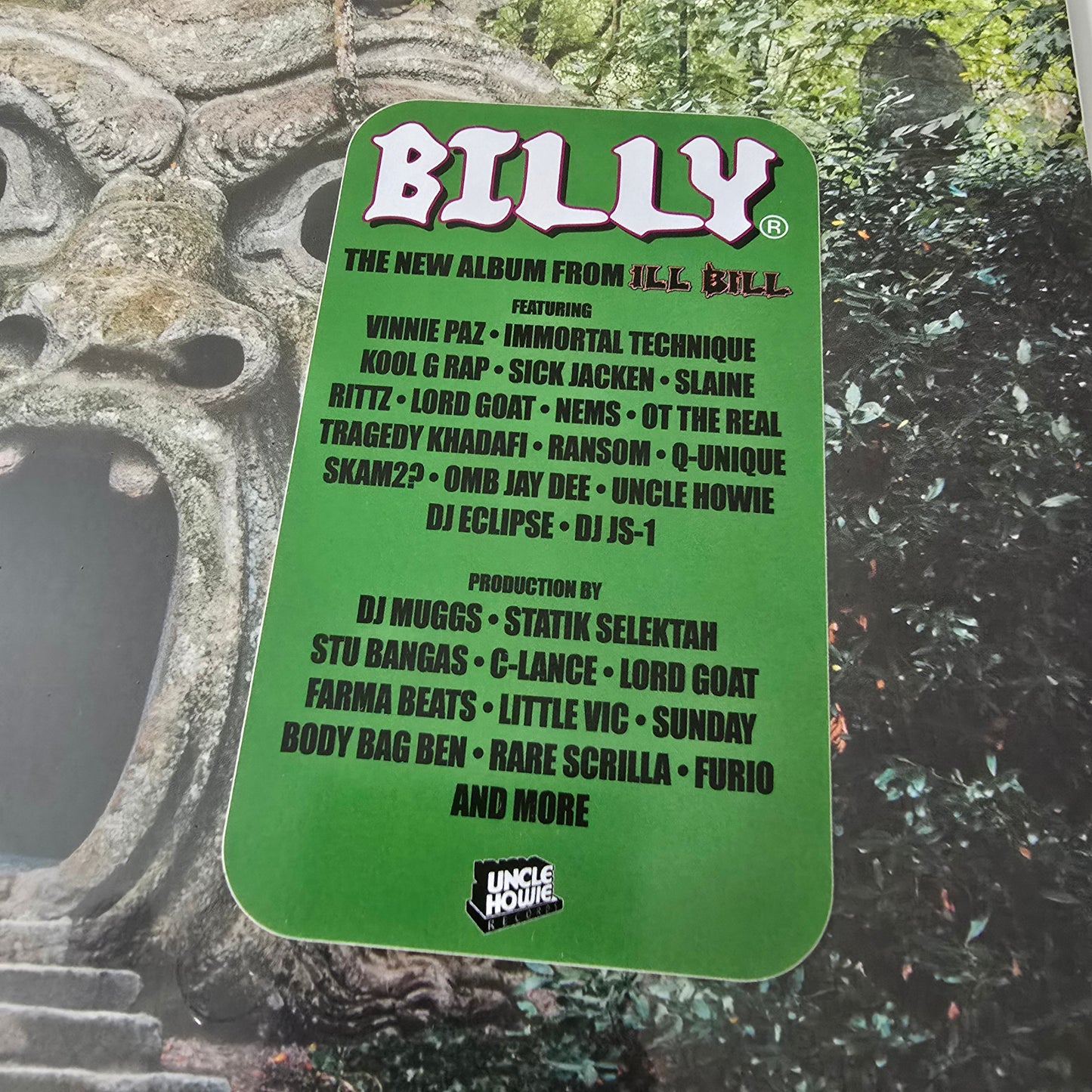 ILL BILL - BILLY (SEALED) 2X VINYL -NEW!-